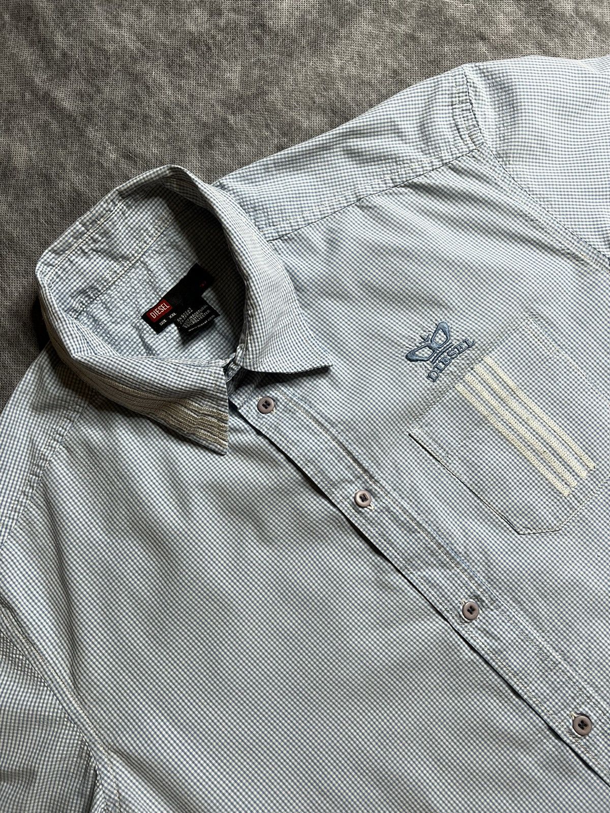 Diesel Diesel Shirt Vintage Style of Shirt Size US XXL / EU 58 / 5 - 2 Thumbnail