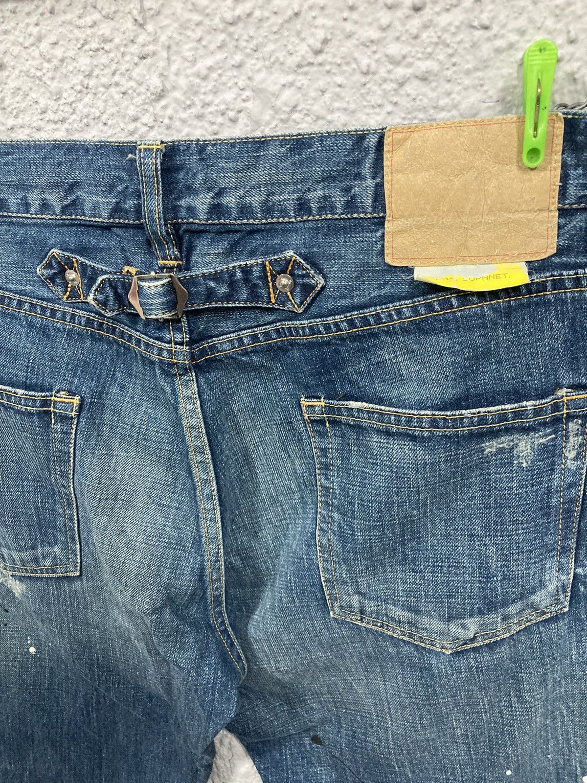 Sophnet. SLIM-STRAIGHT X-146 JEANS (PAINTED DAMAGE) + Patchwork Size US 33 - 8 Thumbnail