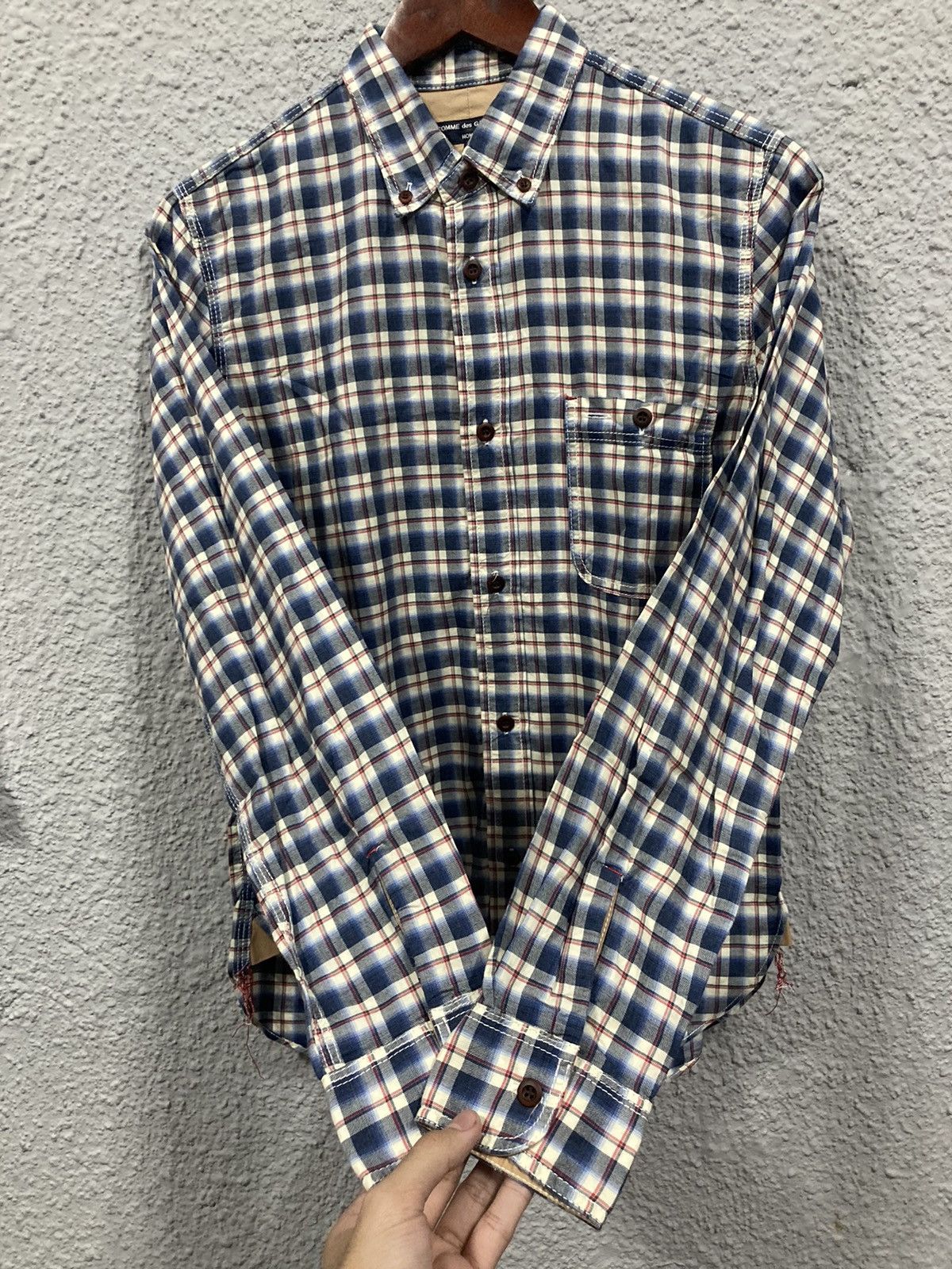 Comme des Garcons Homme AD2013 Checkered Shirt Size US S / EU 44-46 / 1 - 5 Thumbnail