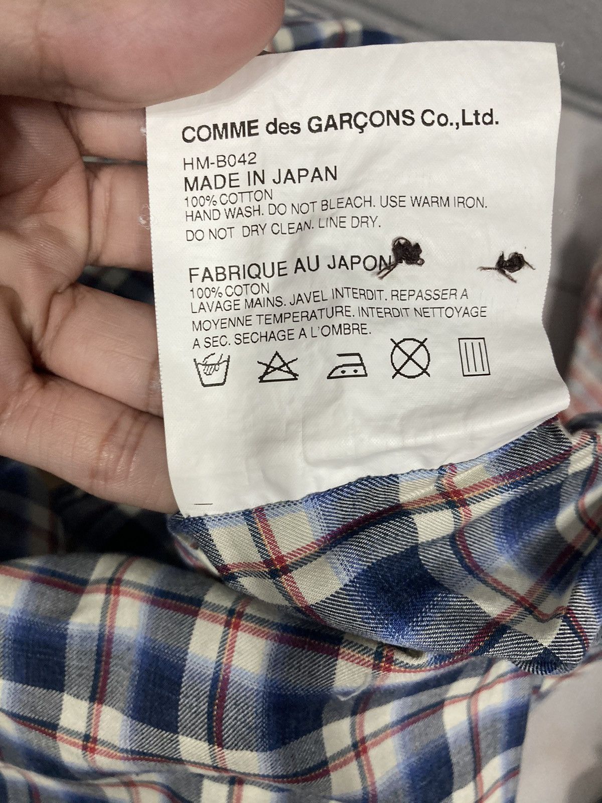 Comme des Garcons Homme AD2013 Checkered Shirt Size US S / EU 44-46 / 1 - 8 Thumbnail