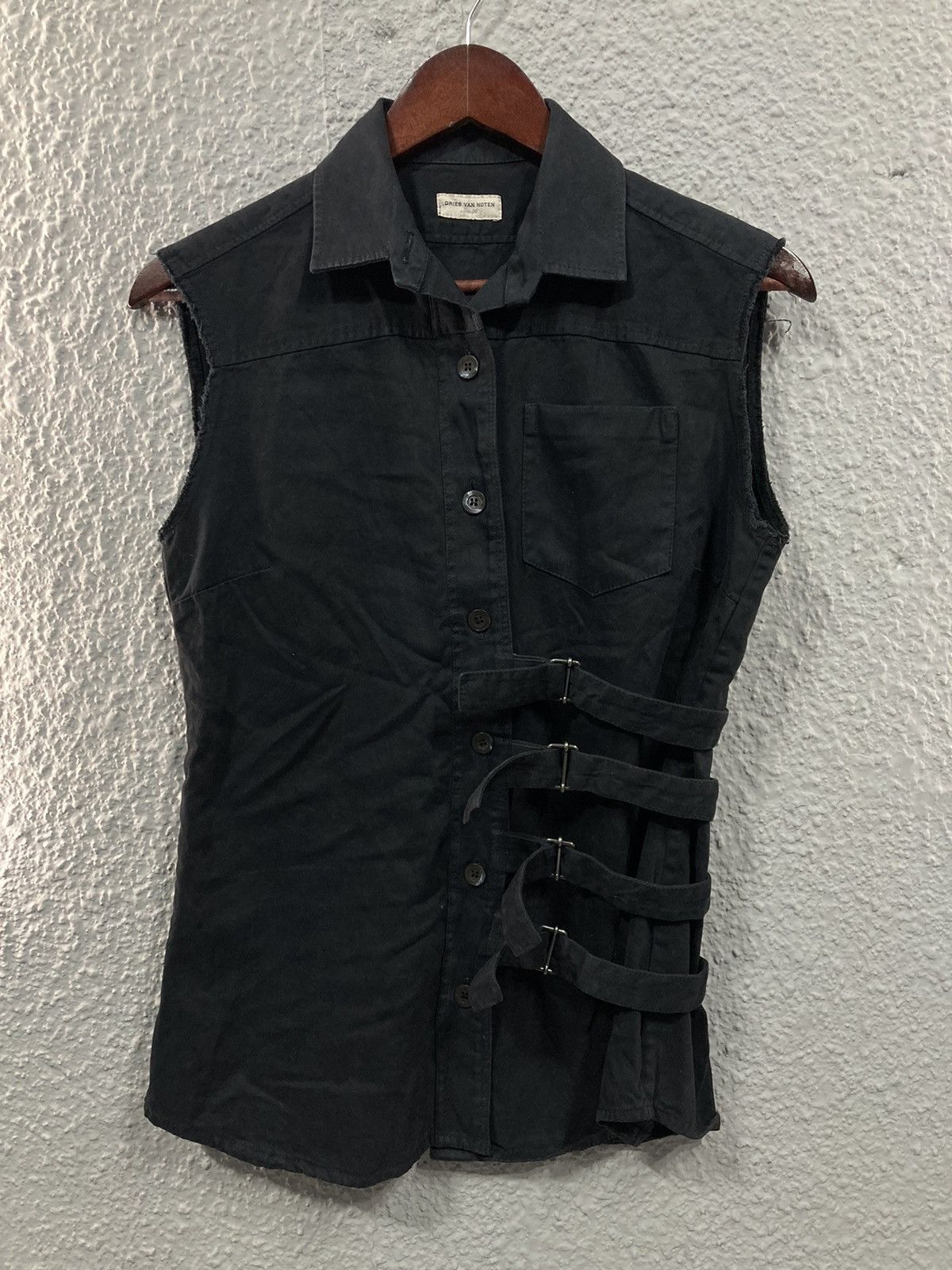 Dries Van Noten Belted denim vest Size XS / US 0-2 / IT 36-38 - 1 Thumbnail