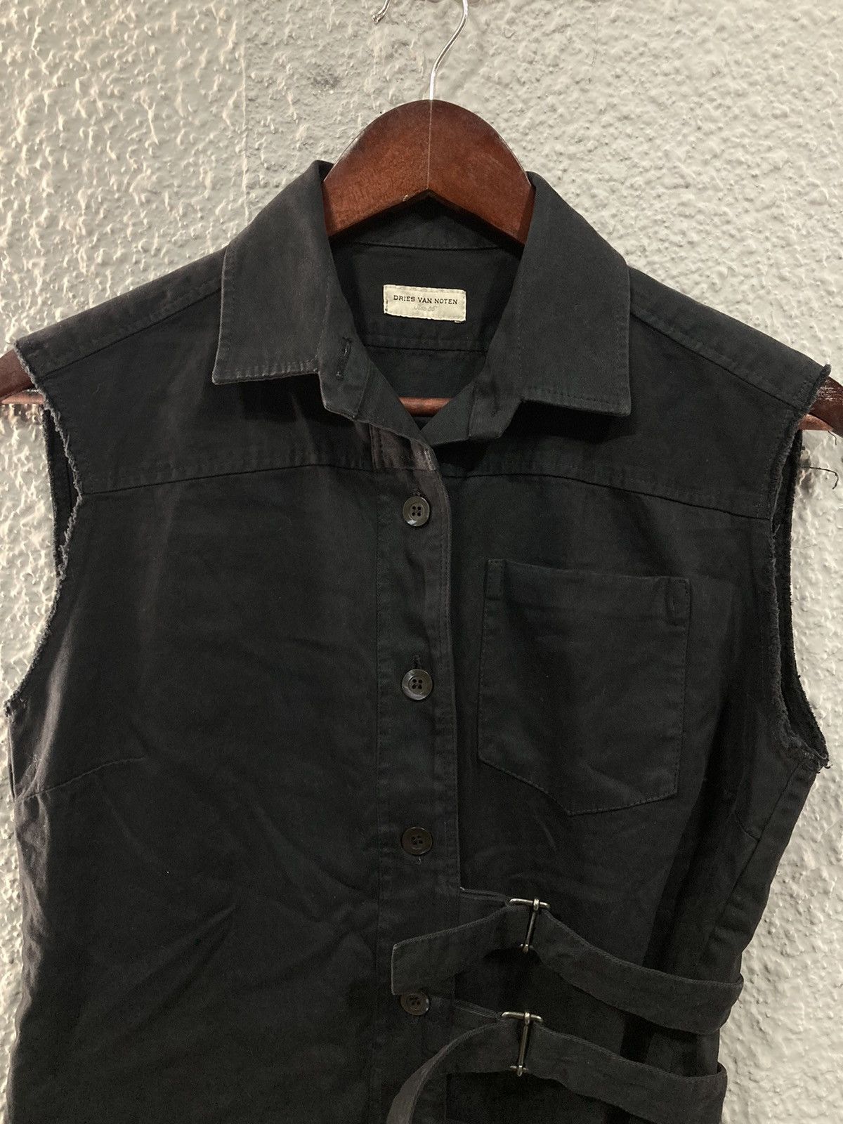 Dries Van Noten Belted denim vest Size XS / US 0-2 / IT 36-38 - 2 Thumbnail