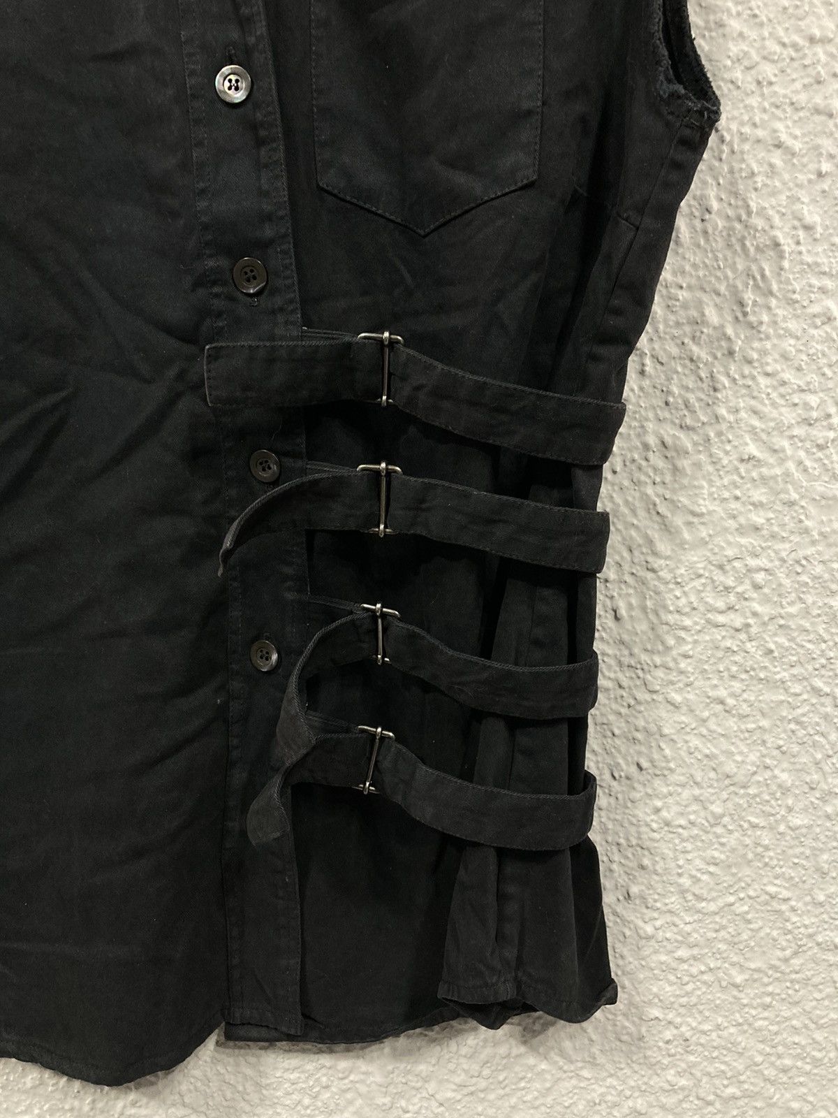 Dries Van Noten Belted denim vest Size XS / US 0-2 / IT 36-38 - 3 Thumbnail