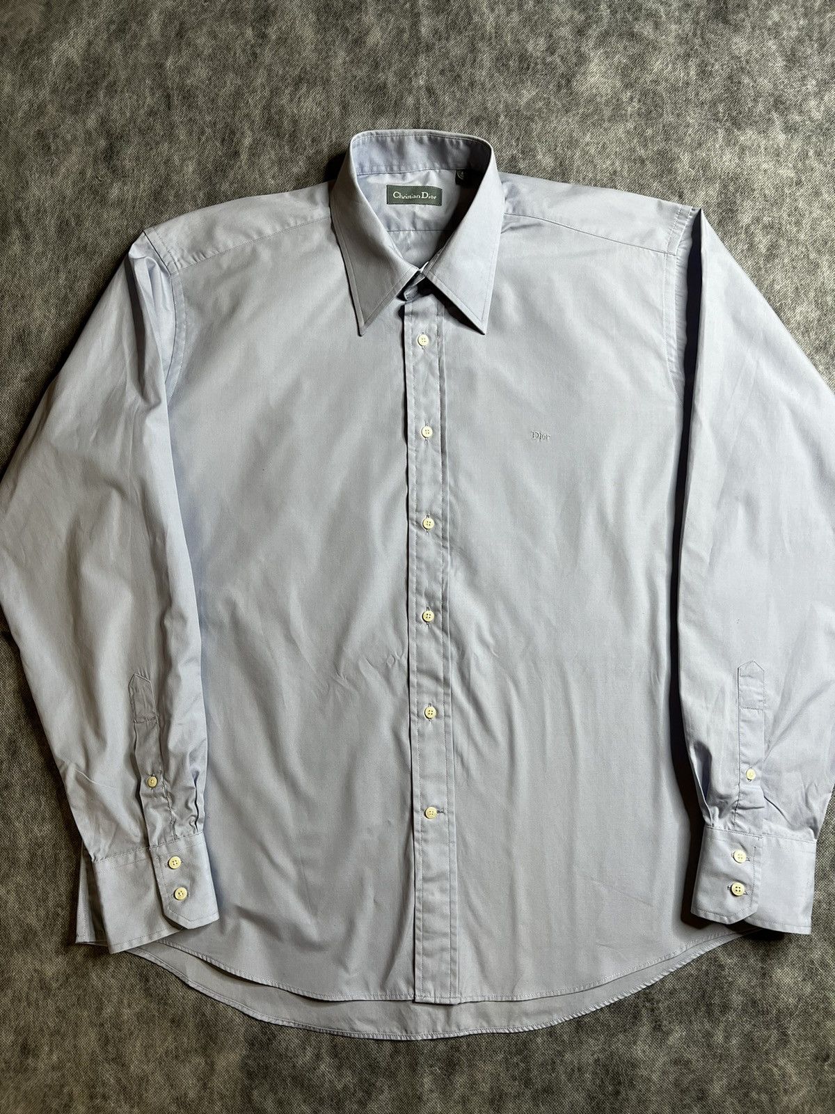 Christian Dior Monsieur Vintages Christian Dior Button Up Shirt Size US XL / EU 56 / 4 - 1 Thumbnail