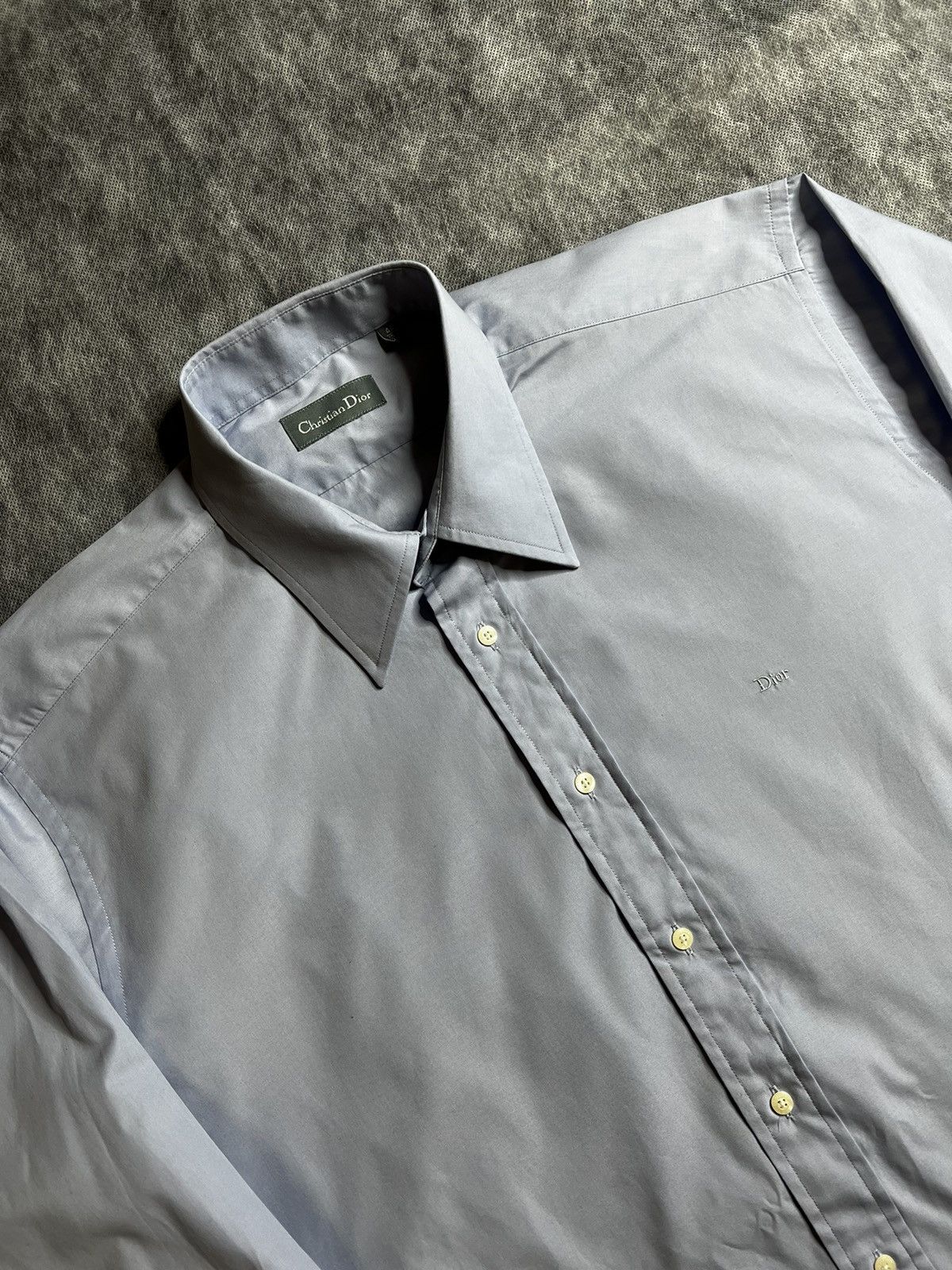 Christian Dior Monsieur Vintages Christian Dior Button Up Shirt Size US XL / EU 56 / 4 - 2 Thumbnail