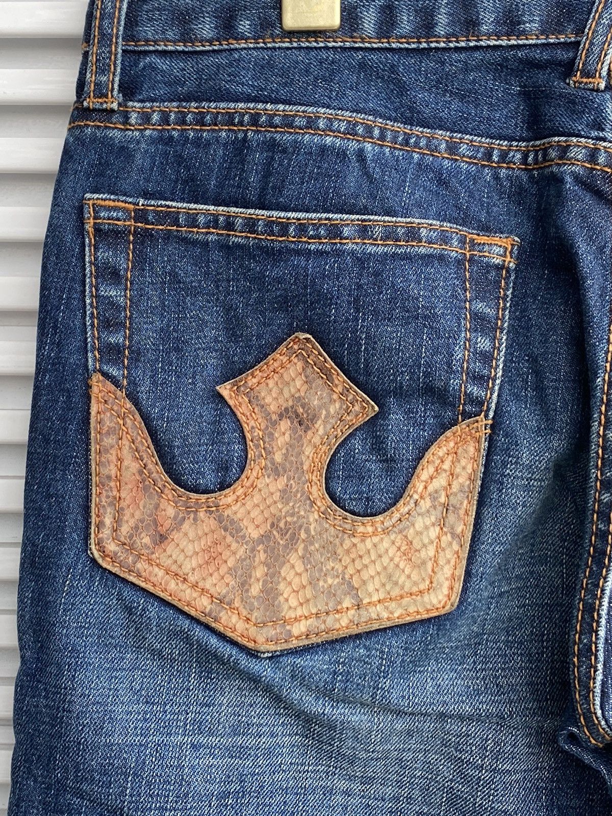 PPFM Vintage PPFM Snake Skin Denim / Undercover Issey Yohji Size US 32 / EU 48 - 4 Thumbnail