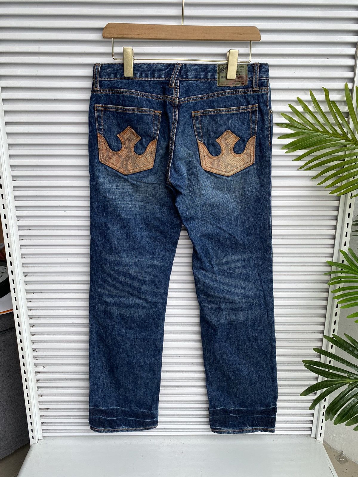 PPFM Vintage PPFM Snake Skin Denim / Undercover Issey Yohji Size US 32 / EU 48 - 2 Thumbnail