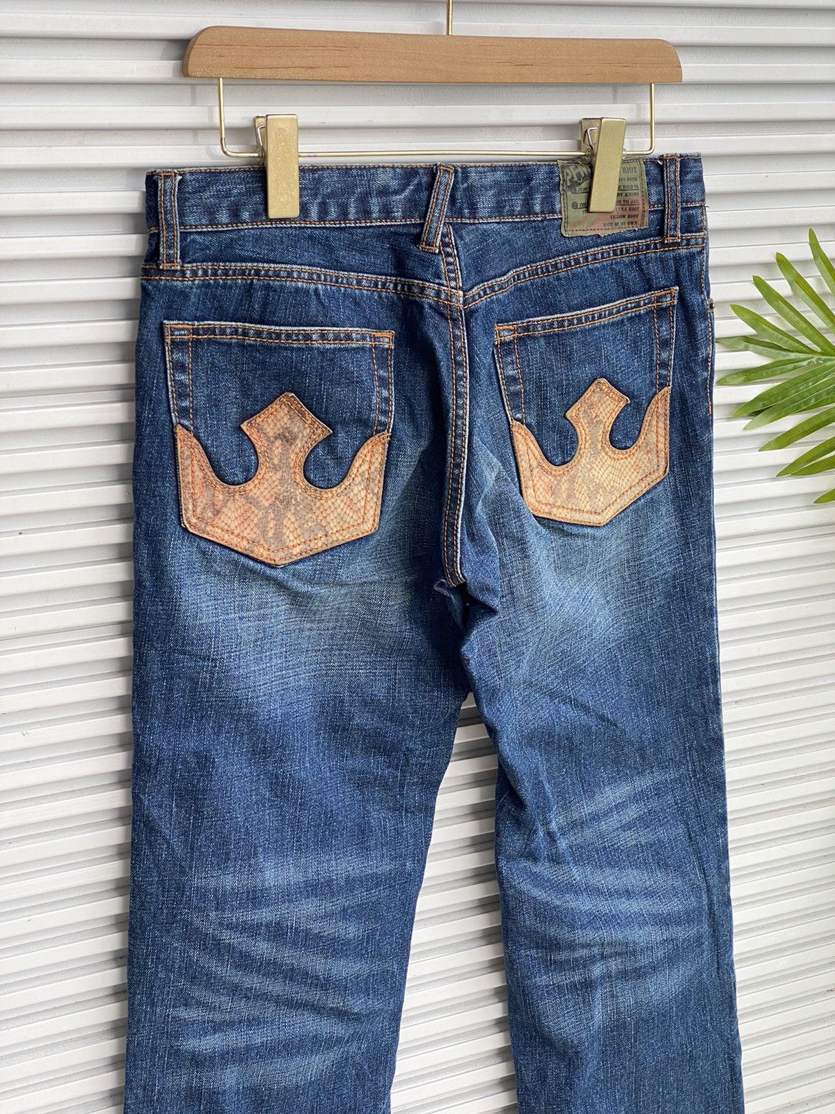 PPFM Vintage PPFM Snake Skin Denim / Undercover Issey Yohji Size US 32 / EU 48 - 1 Thumbnail