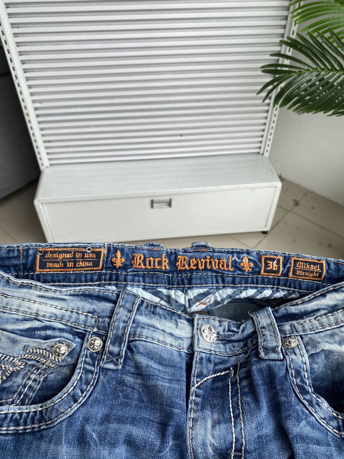 Japanese Brand × Vintage Vintage Revival Rock Chrome Button Hearts Design Denim Size US 38 / EU 54 - 15 Thumbnail