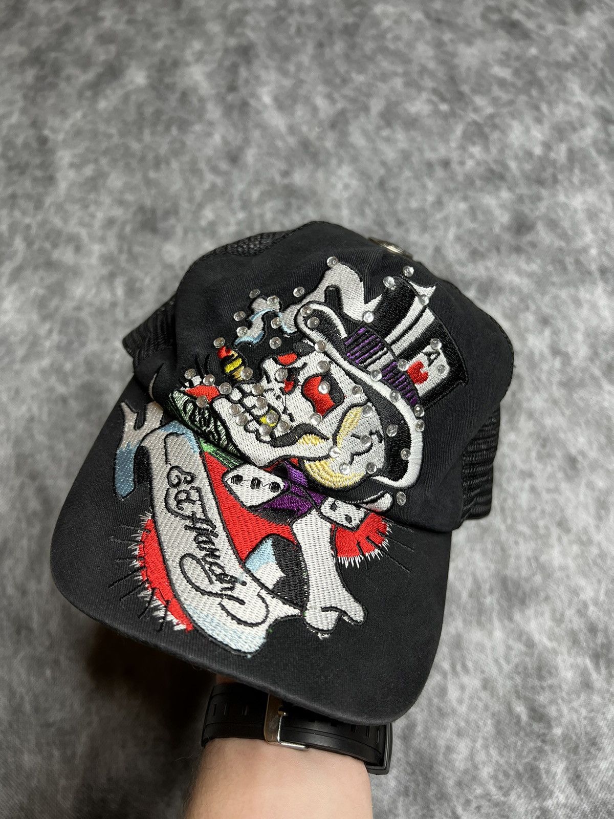 Ed Hardy Ed Hardy Christian Audigier Y2K Cap Size ONE SIZE - 1 Thumbnail