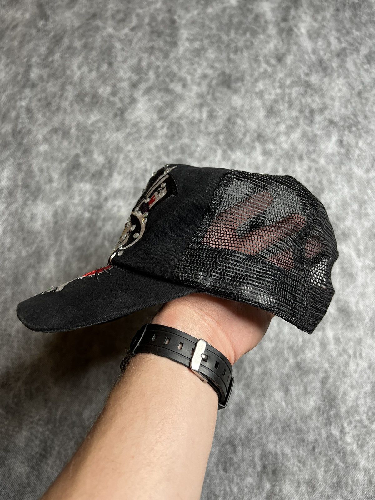 Ed Hardy Ed Hardy Christian Audigier Y2K Cap Size ONE SIZE - 2 Thumbnail