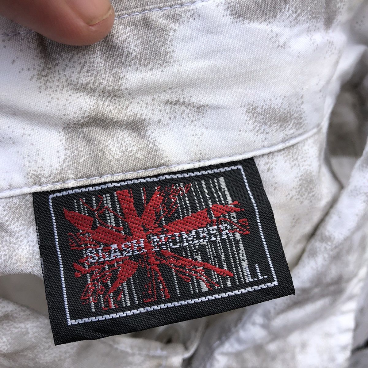 Japanese Brand × Vintage 🔥Sick🔥🇯🇵Slash Number Splash Acid Punk Design Zipper Shirts Size US L / EU 52-54 / 3 - 16 Thumbnail