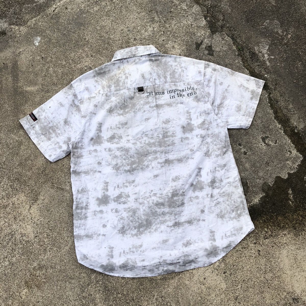 Japanese Brand × Vintage 🔥Sick🔥🇯🇵Slash Number Splash Acid Punk Design Zipper Shirts Size US L / EU 52-54 / 3 - 5 Thumbnail