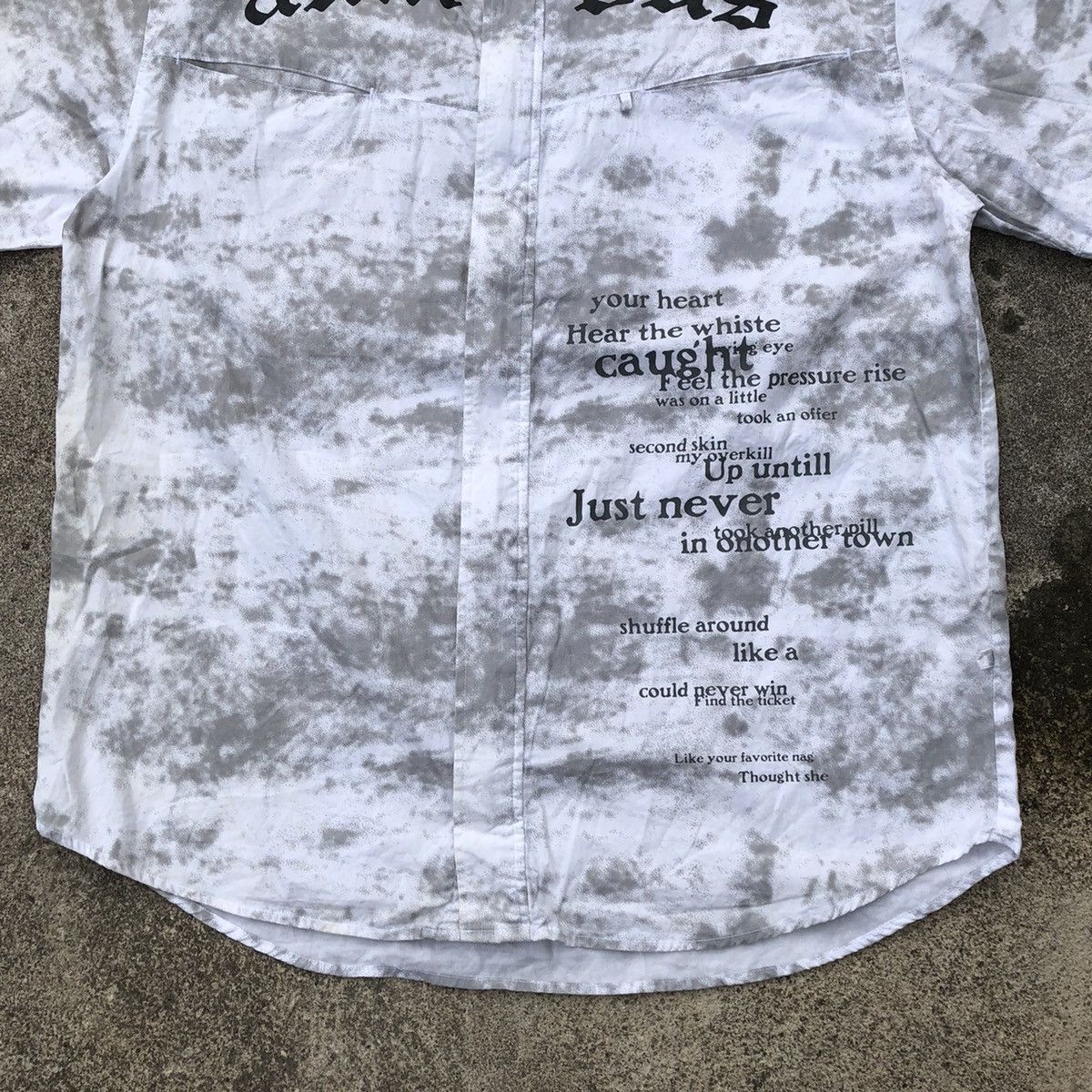 Japanese Brand × Vintage 🔥Sick🔥🇯🇵Slash Number Splash Acid Punk Design Zipper Shirts Size US L / EU 52-54 / 3 - 3 Thumbnail