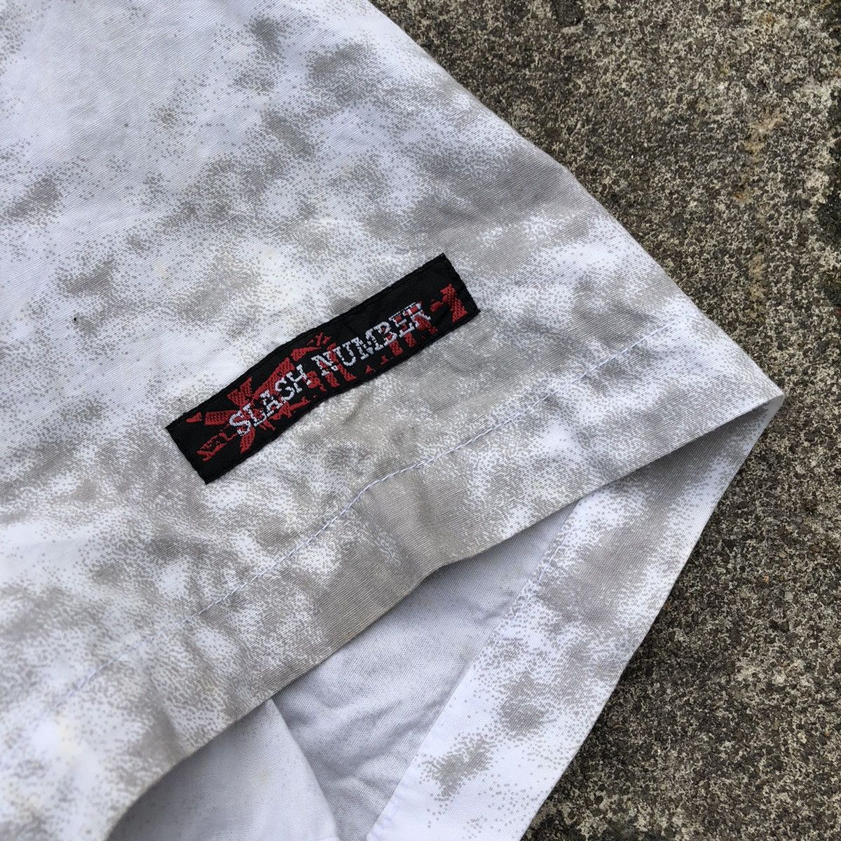 Japanese Brand × Vintage 🔥Sick🔥🇯🇵Slash Number Splash Acid Punk Design Zipper Shirts Size US L / EU 52-54 / 3 - 12 Thumbnail