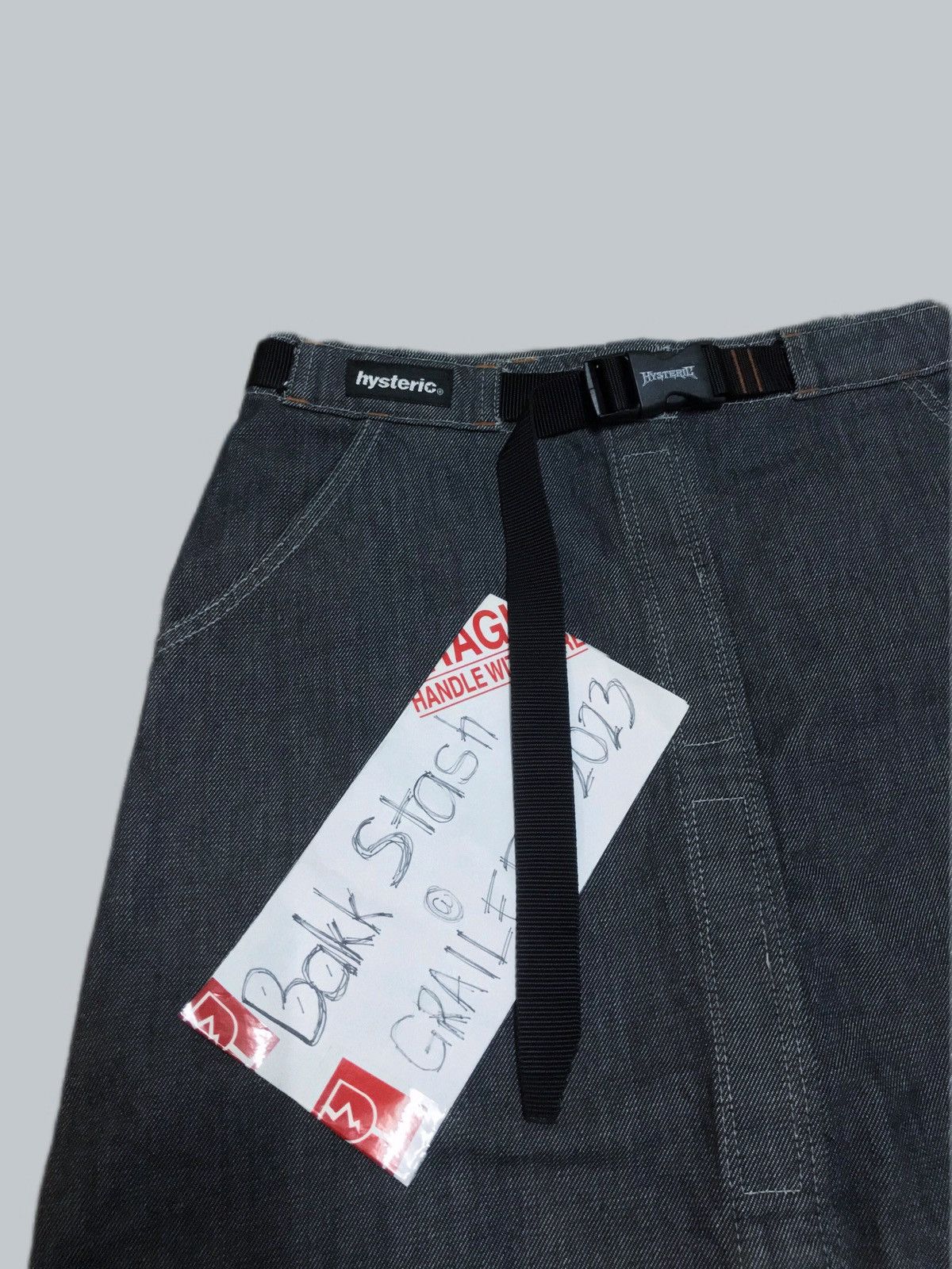 Hysteric Glamour Vintage Hysteric Glamour Denim Velcro Wrap Skirts Size 28" / US 6 / IT 42 - 2 Thumbnail