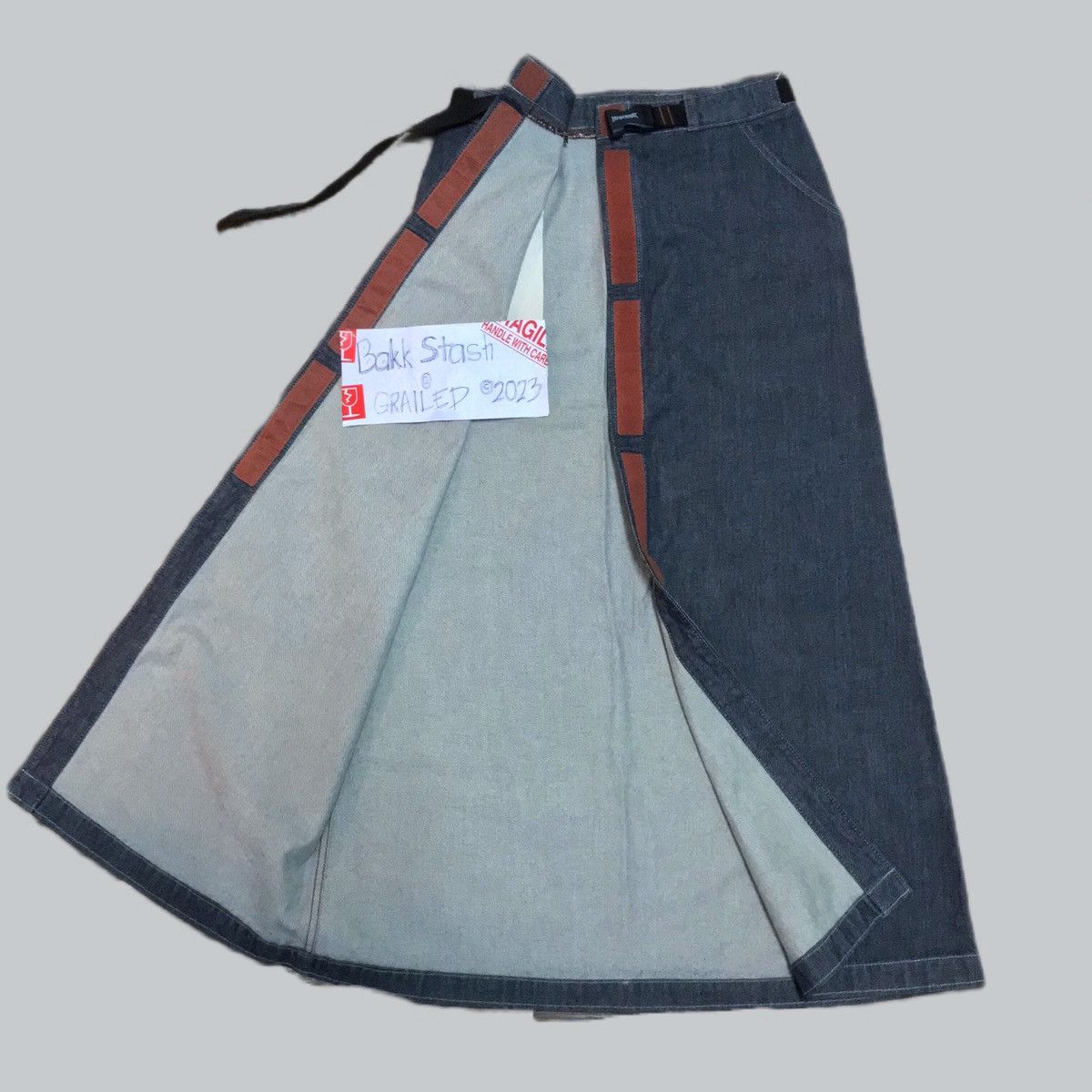 Hysteric Glamour Vintage Hysteric Glamour Denim Velcro Wrap Skirts Size 28" / US 6 / IT 42 - 8 Thumbnail