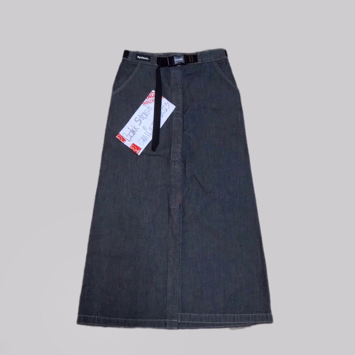 Vintage Last Drop ️vintage Hysteric Glamour Velcro Denim Maxi Skirts