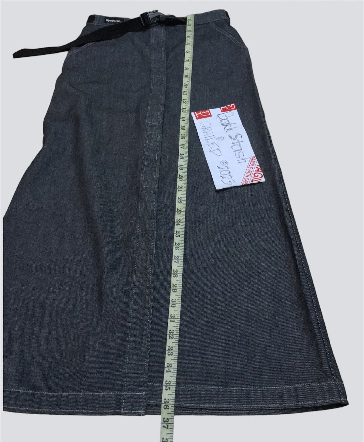 Hysteric Glamour Vintage Hysteric Glamour Denim Velcro Wrap Skirts Size 28" / US 6 / IT 42 - 11 Thumbnail