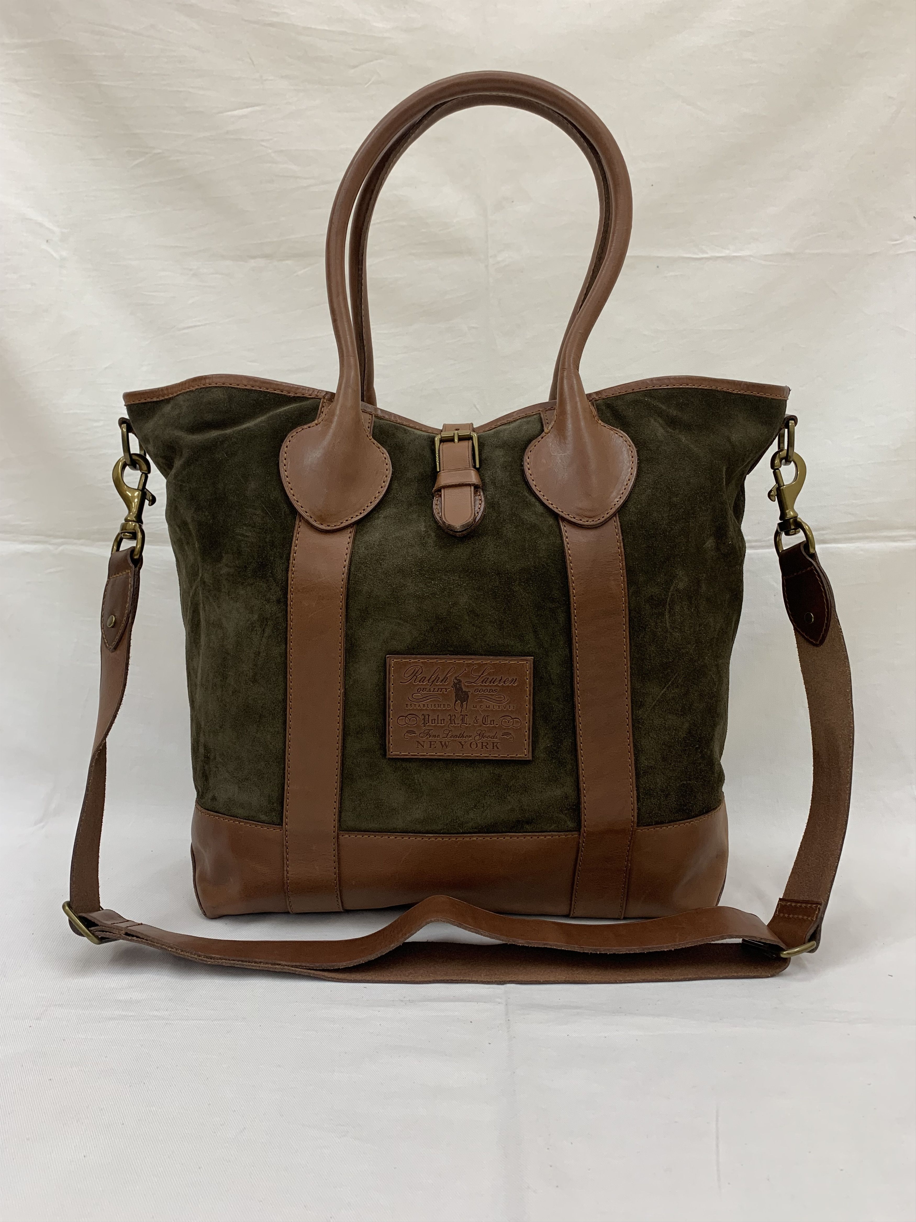 Polo by Ralph Lauren, Bags, Polo Ralph Lauren Womens Brown Adjustable  Strap Leather Concho Crossbody Bag