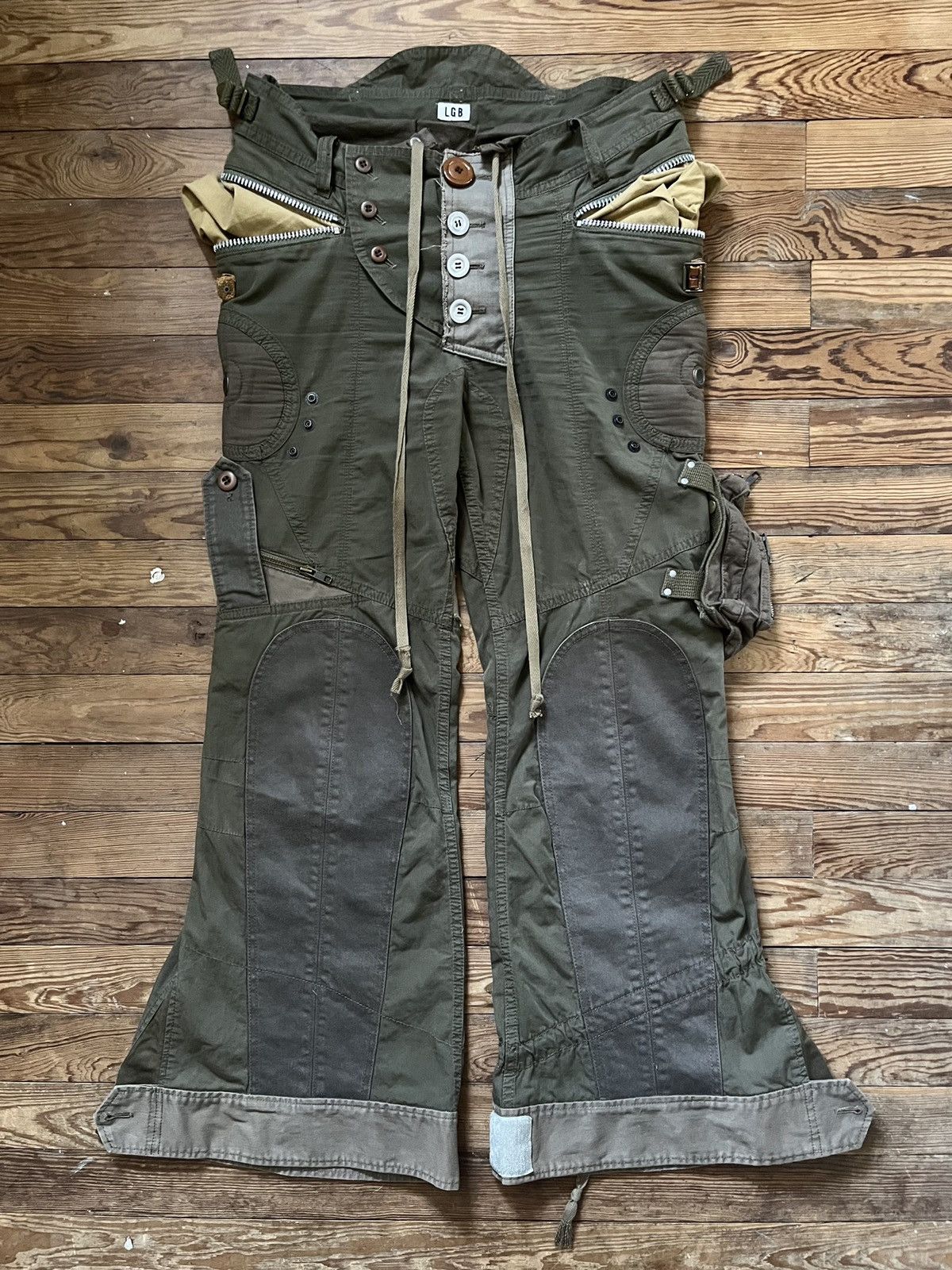 le-grande-bleu-l-g-b-lgb-pistol-parachute-cargo-pants-grailed