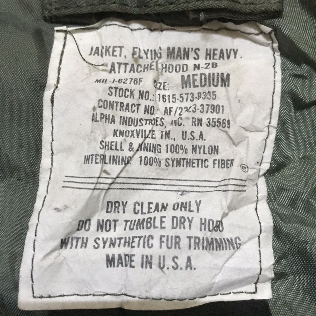 Alpha Industries Vintage Alpha Industries N-2B Jacket Size US M / EU 48-50 / 2 - 12 Thumbnail