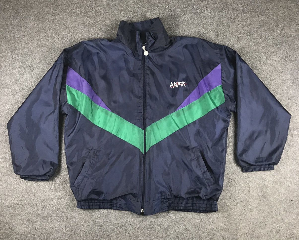 image of Cartoon Network x Vintage Very Vintage 90's Akira Jacket Full Zipper in Dark Blue Green (Size 2XL)