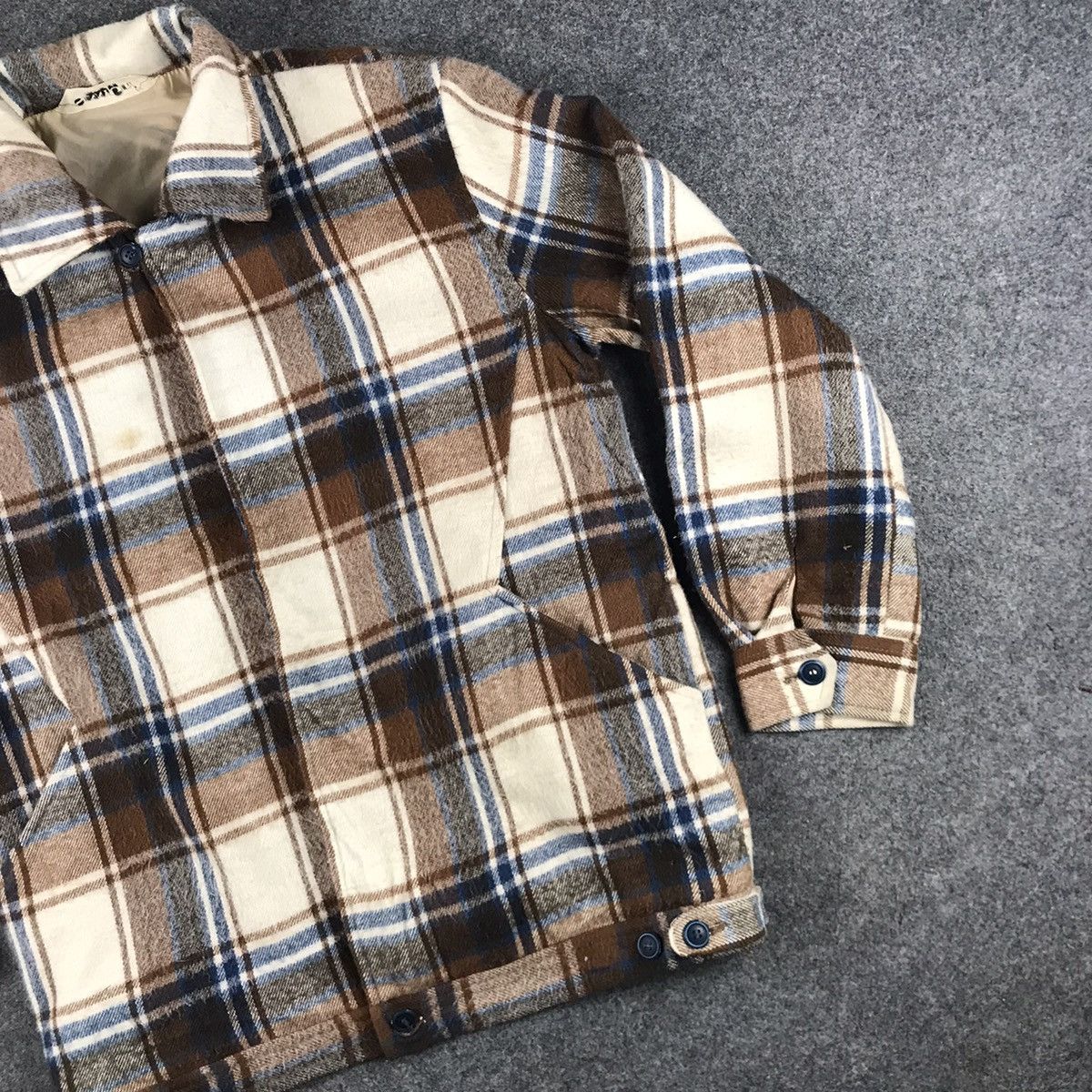 Filson × Flannel × Japanese Brand 🔥vintage Checkered Wool Flannel full zipper🔥 Size US L / EU 52-54 / 3 - 6 Thumbnail