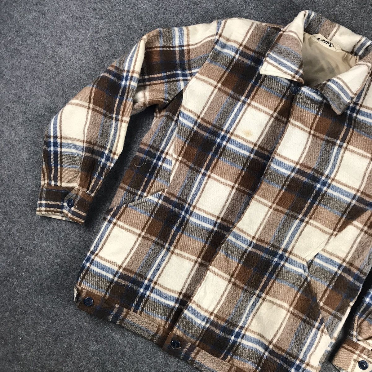 Filson × Flannel × Japanese Brand 🔥vintage Checkered Wool Flannel full zipper🔥 Size US L / EU 52-54 / 3 - 7 Thumbnail