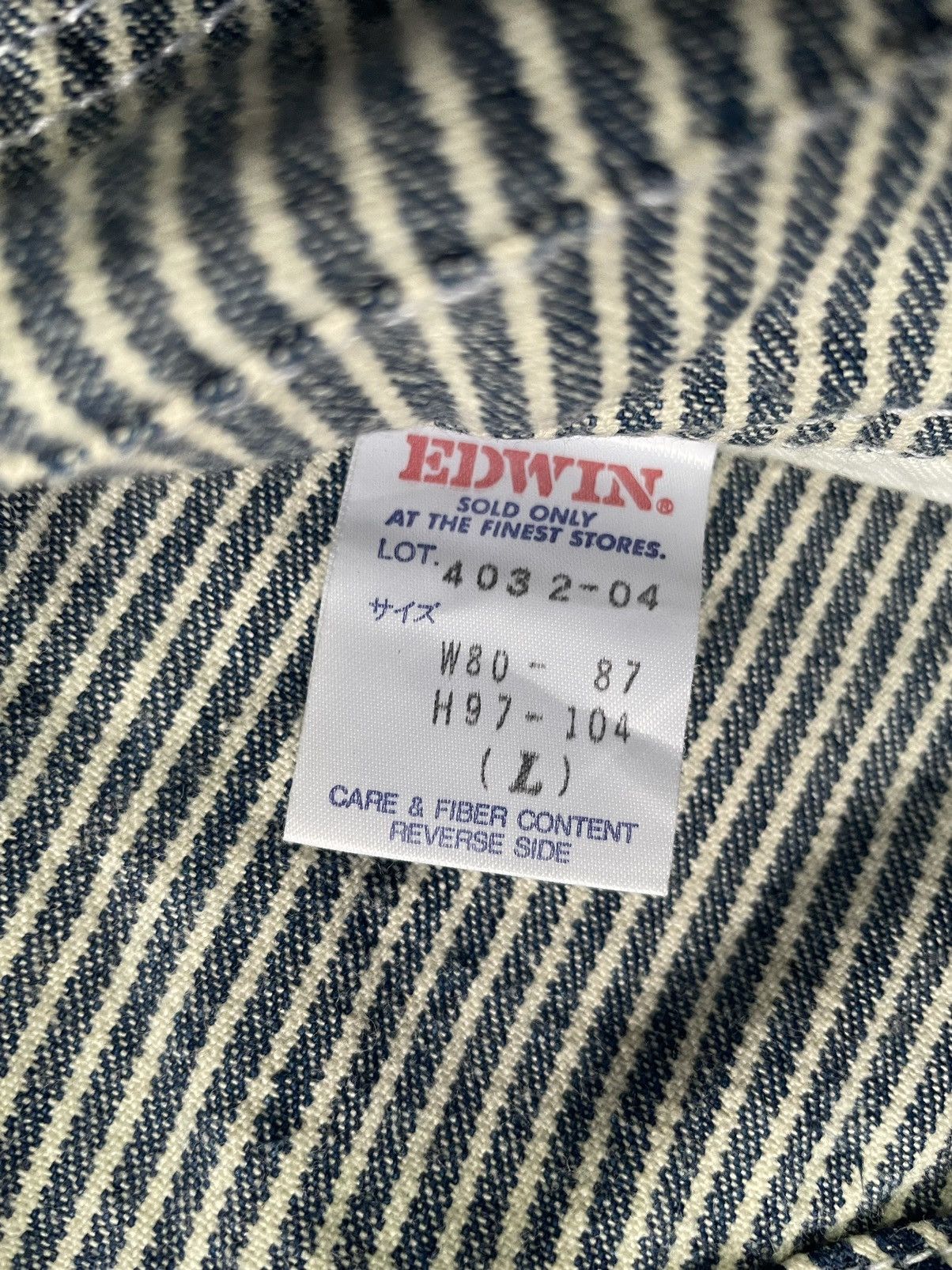 Edwin × Vintage Vintage Edwin Hickory Overall Size US 36 / EU 52 - 17 Thumbnail