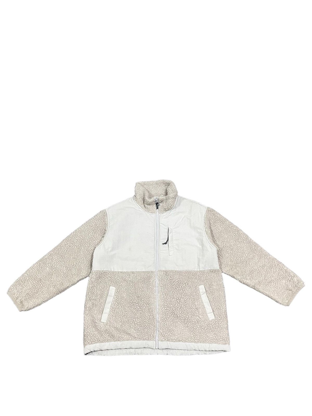 image of Archival Clothing Niko And Fleece Jacket in White, Men's (Size Large)