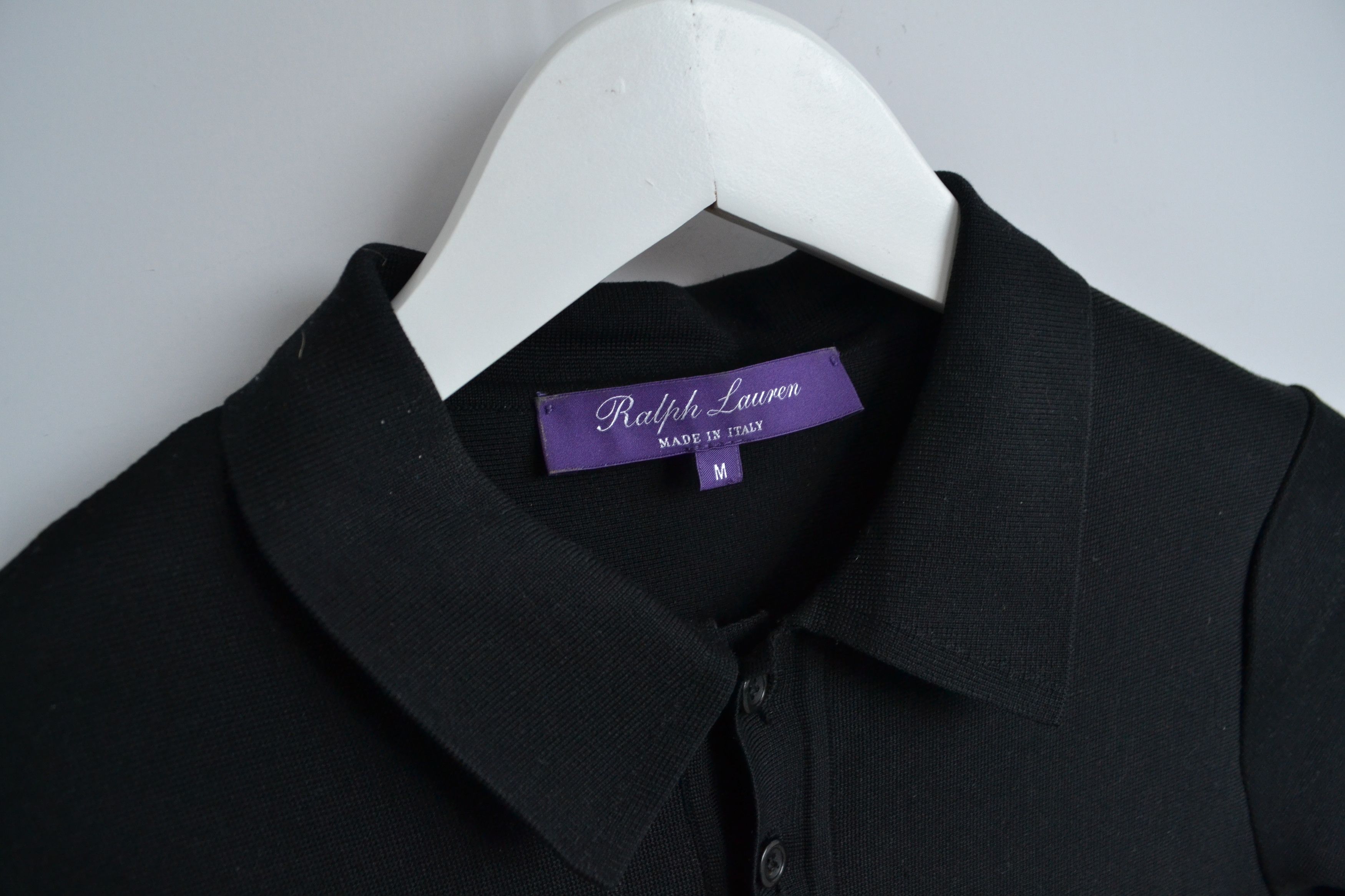Ralph Lauren Purple Label Ralph Lauren Dress Heavy Polo Heavy Cotton Silk Black Size M / US 6-8 / IT 42-44 - 3 Thumbnail