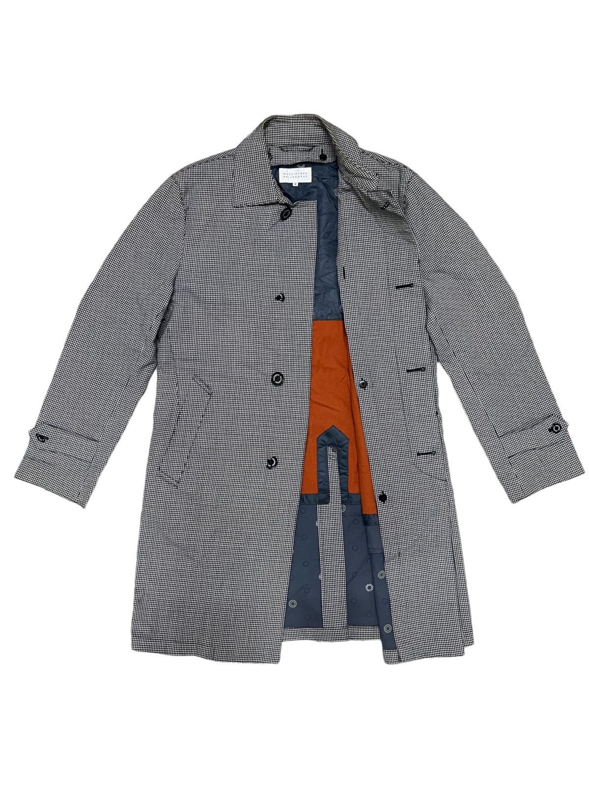 Mackintosh Vintage Mackintosh Checked Wool Trench Coat Size US M / EU 48-50 / 2 - 2 Thumbnail