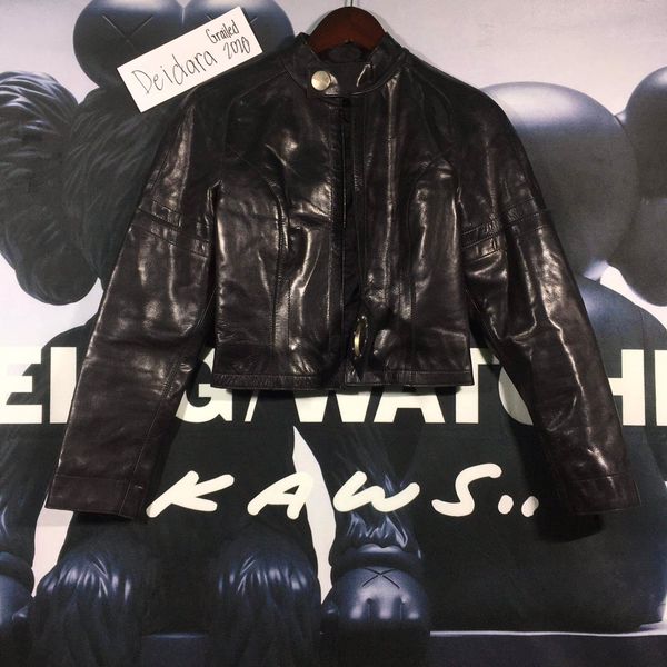 Dirk Bikkembergs Femme Leather Biker Jacket Grailed