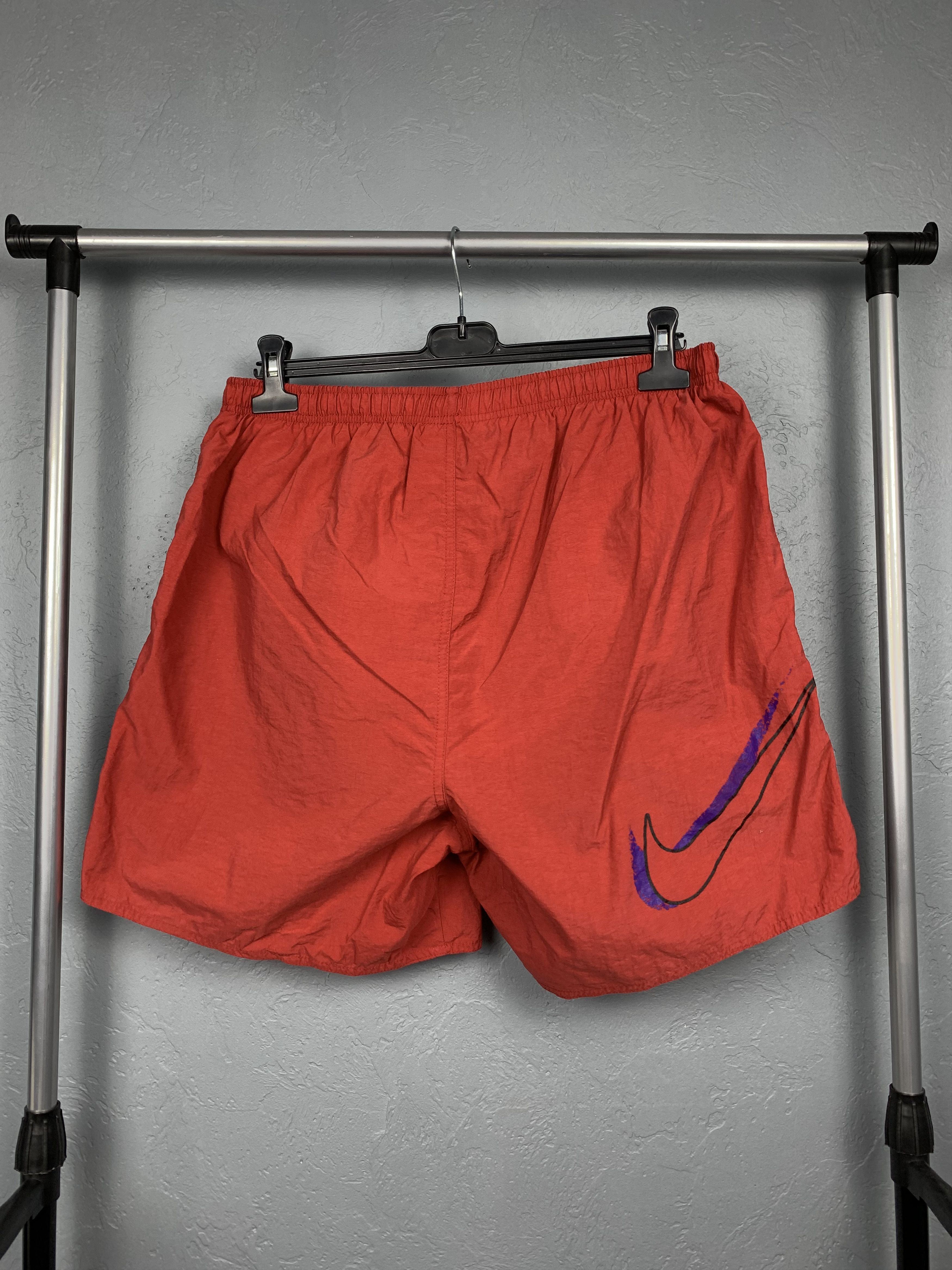 Nike × Vintage Nike 90s Vintage Nylon Mens Shorts Y2K Size US 36 / EU 52 - 1 Thumbnail