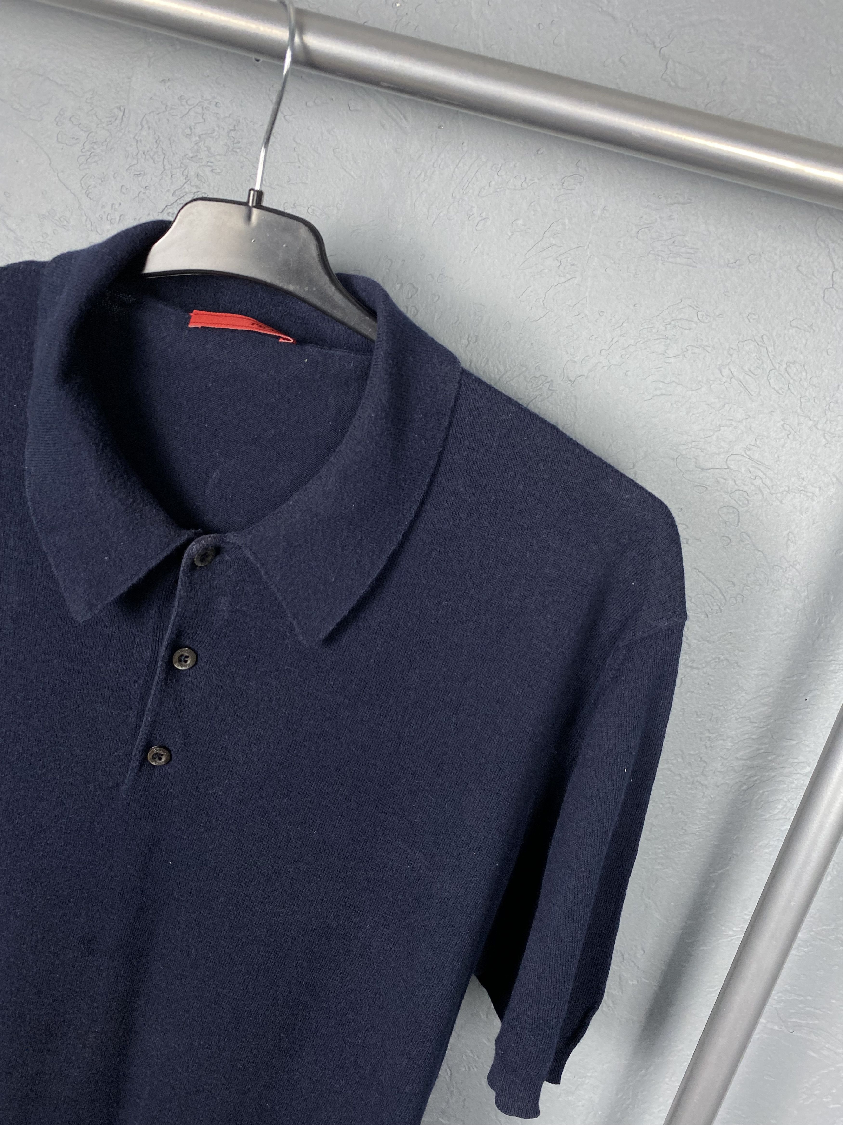 Prada × Vintage Prada Vintage Mens Polo Shirt Red Tab Size US L / EU 52-54 / 3 - 2 Thumbnail