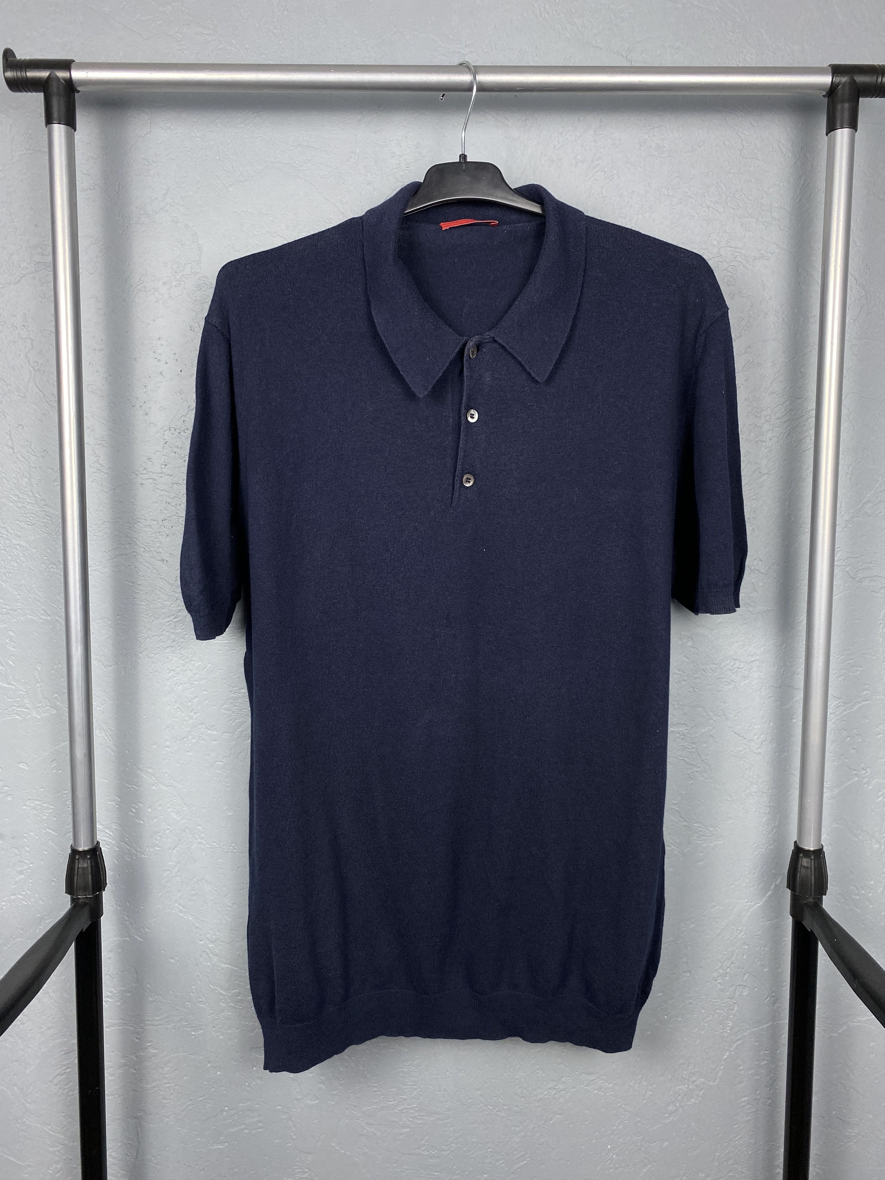 Prada × Vintage Prada Vintage Mens Polo Shirt Red Tab Size US L / EU 52-54 / 3 - 1 Thumbnail