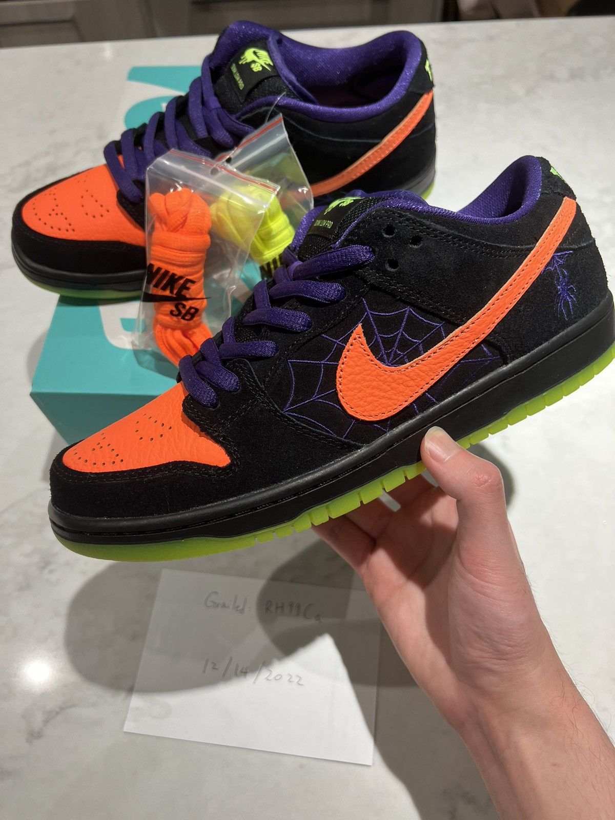 image of Nike Sb Dunk Low Pro Nights Of Mischief Shoes in Black, Men's (Size 9)