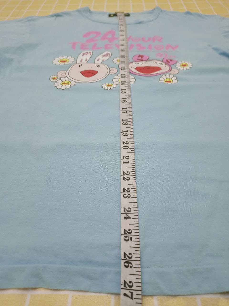 Japanese Brand × Takashi Murakami × Vintage 2008 vtg 24 Hour television Takashi Murakami T Size US XL / EU 56 / 4 - 6 Thumbnail