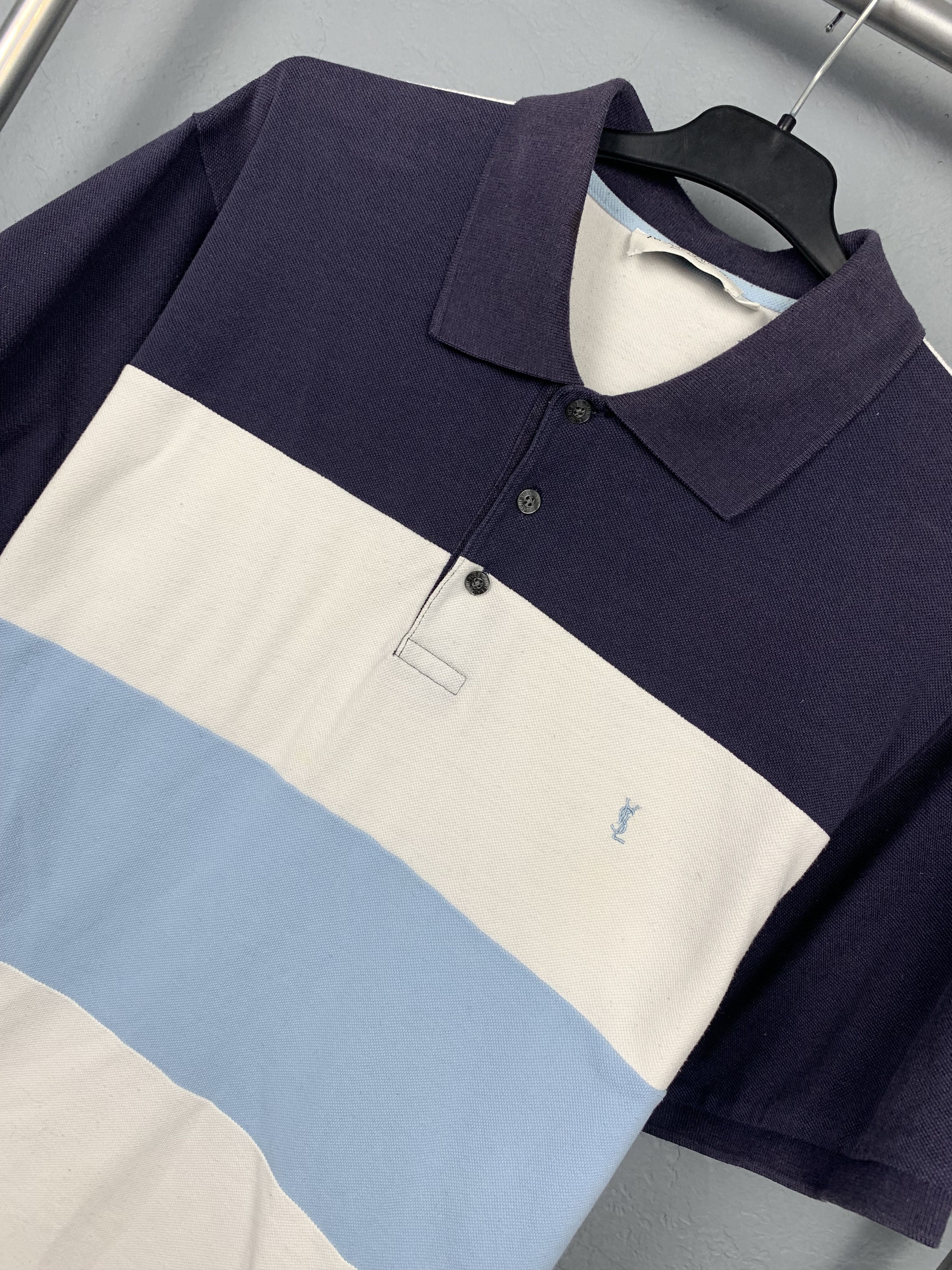 Yves Saint Laurent Yves Saint Laurent YSL Mens Sun Faded Polo Shirt Size US XL / EU 56 / 4 - 2 Thumbnail