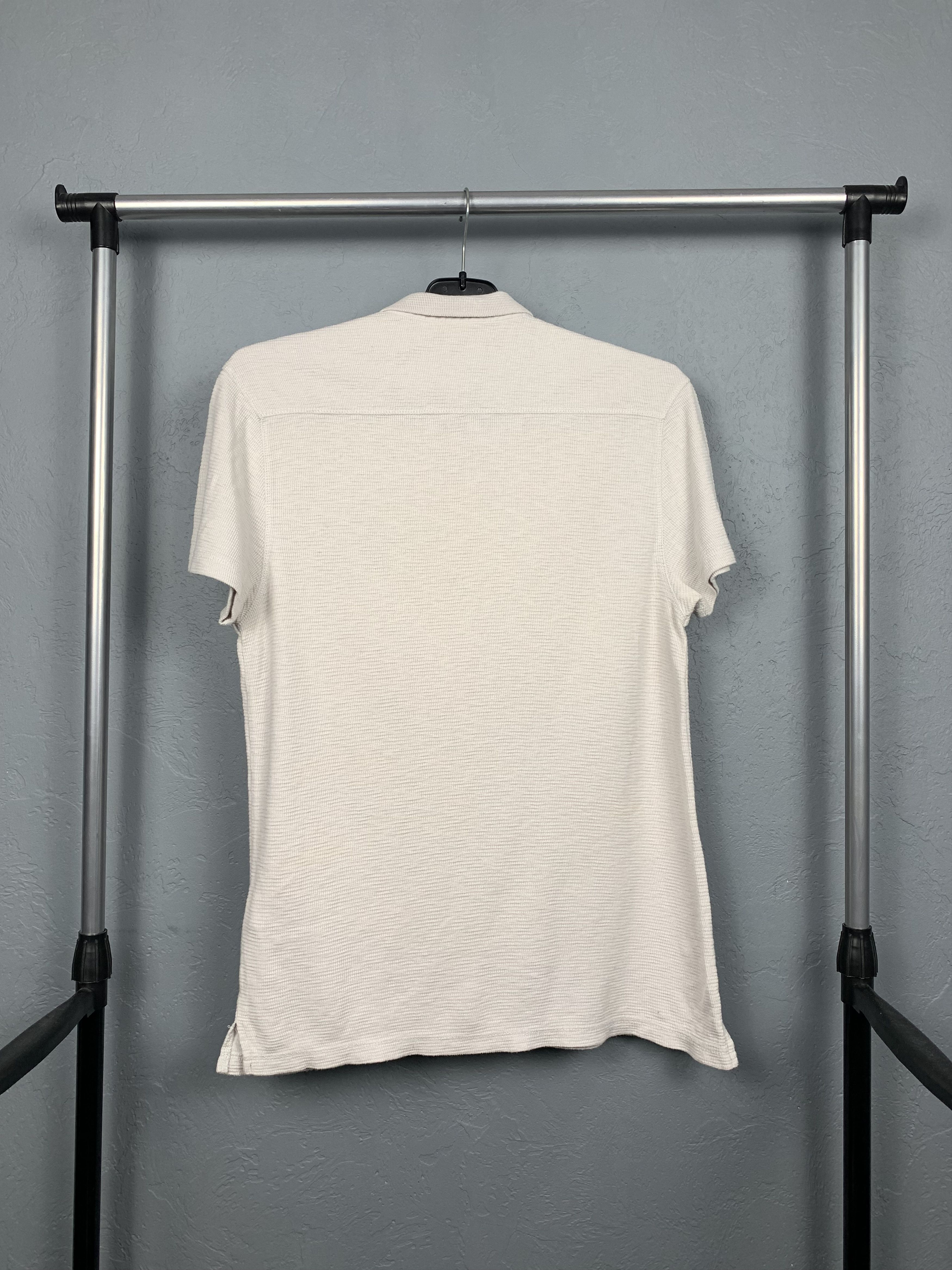 Allsaints Allsaints Mens Ribbed Polo Shirt Size US S / EU 44-46 / 1 - 5 Thumbnail