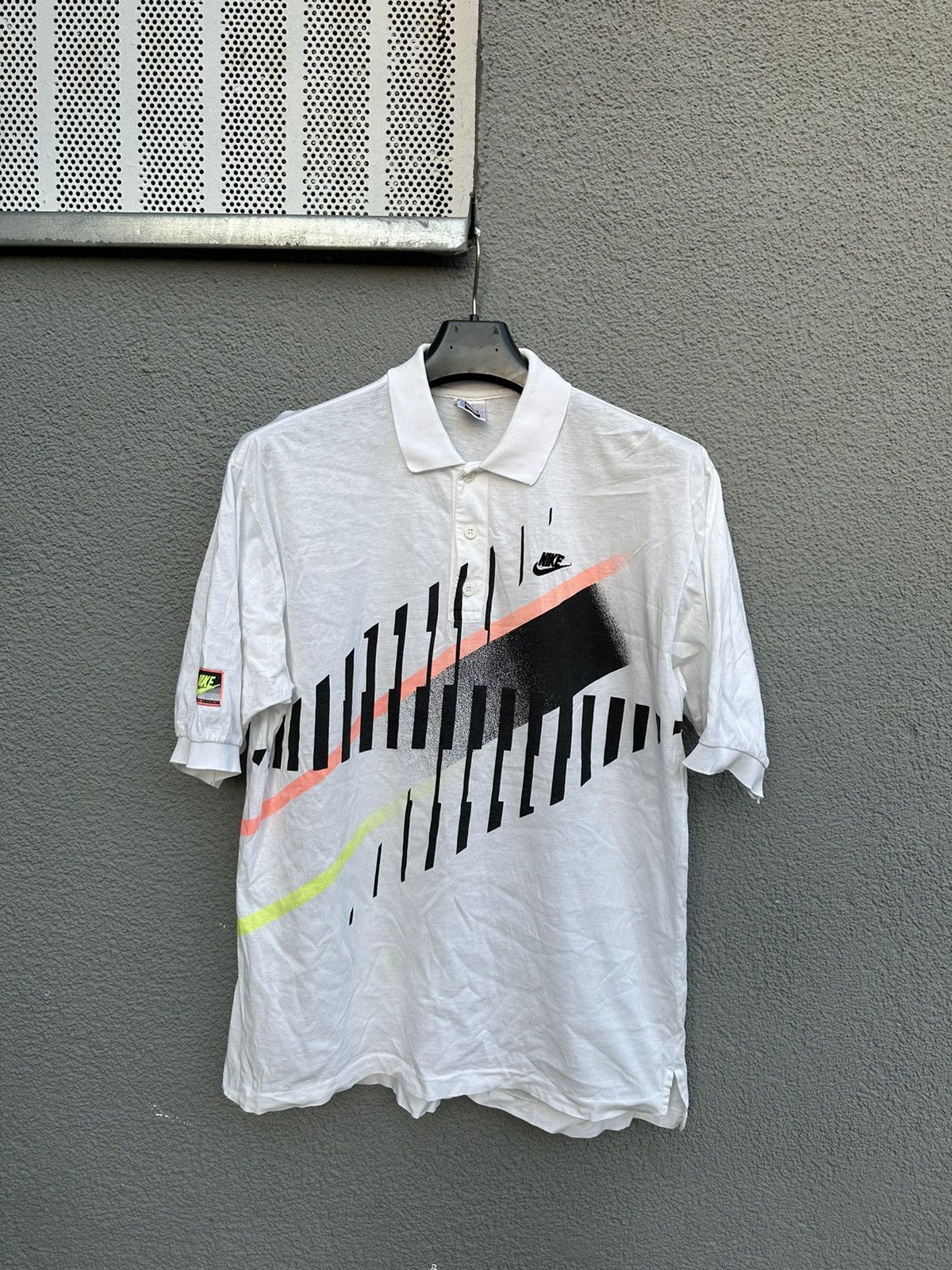 Nike × Vintage Vintage Nike Challenge Court Polo T-Shirt Size US L / EU 52-54 / 3 - 1 Thumbnail