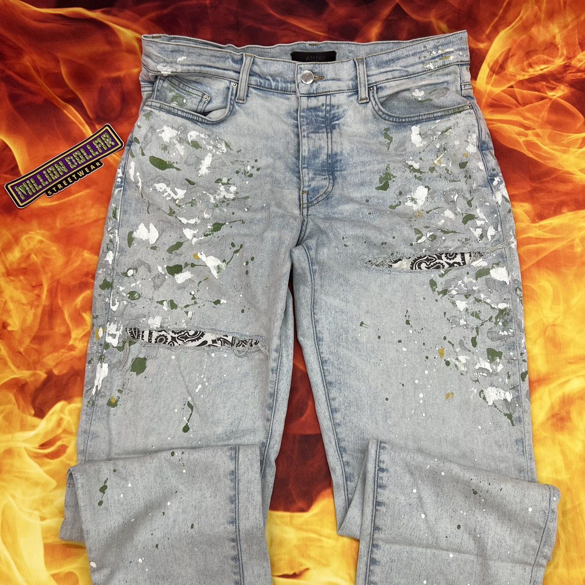 Amiri Amiri Paint Splatter Jeans 34 Size US 34 / EU 50 - 3 Thumbnail
