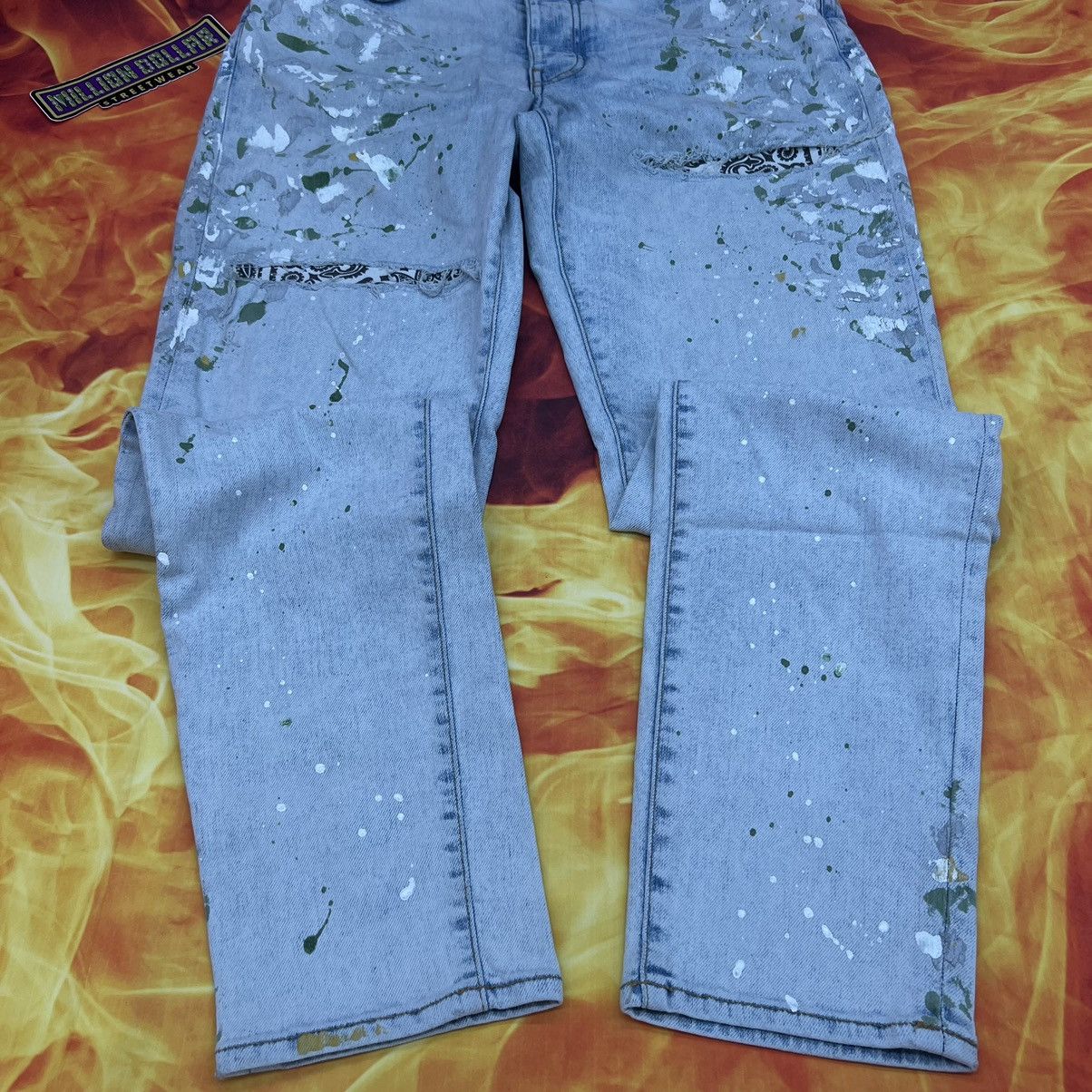 Amiri Amiri Paint Splatter Jeans 34 Size US 34 / EU 50 - 2 Thumbnail