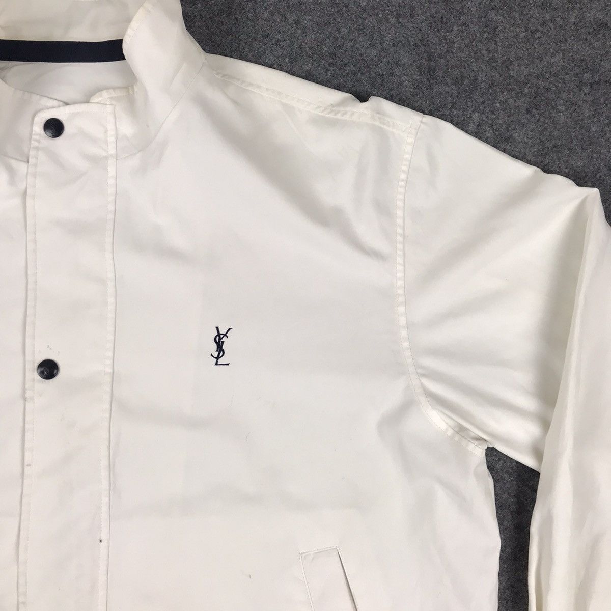 Yves Saint Laurent 🔥Vintage YvesSaintLaurent all white jacket🔥 Size US XL / EU 56 / 4 - 4 Thumbnail