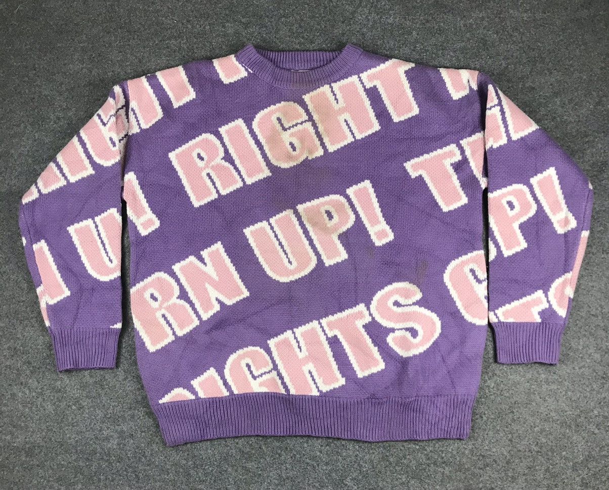 (Right Up!)Big Logo Spellout knitwear