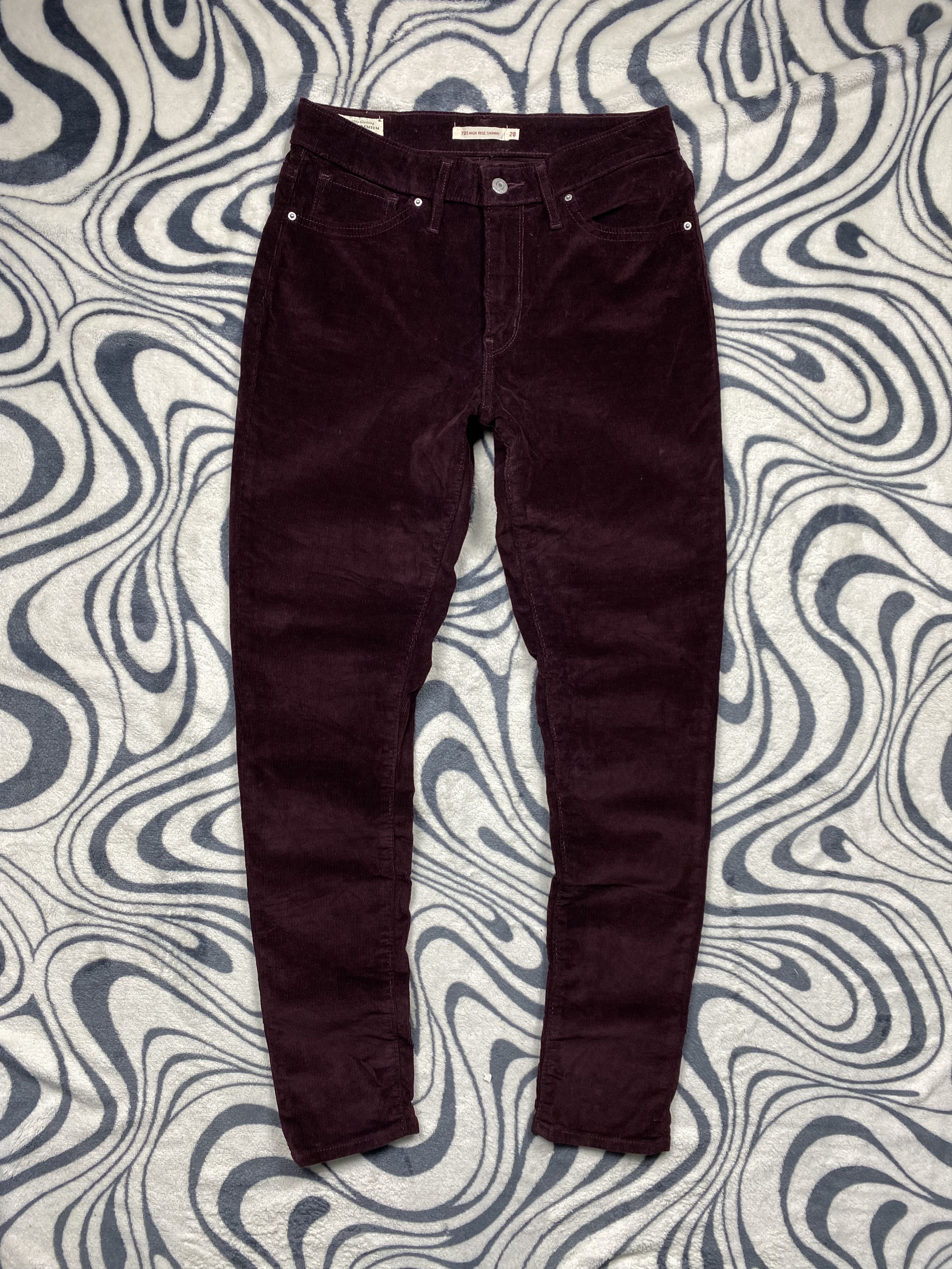 Levi's × Levi's Vintage Clothing × Vintage Levis 721 Vintage WMNS Corduroy Denim Pants Jeans Ladies Size 28" / US 6 / IT 42 - 4 Thumbnail