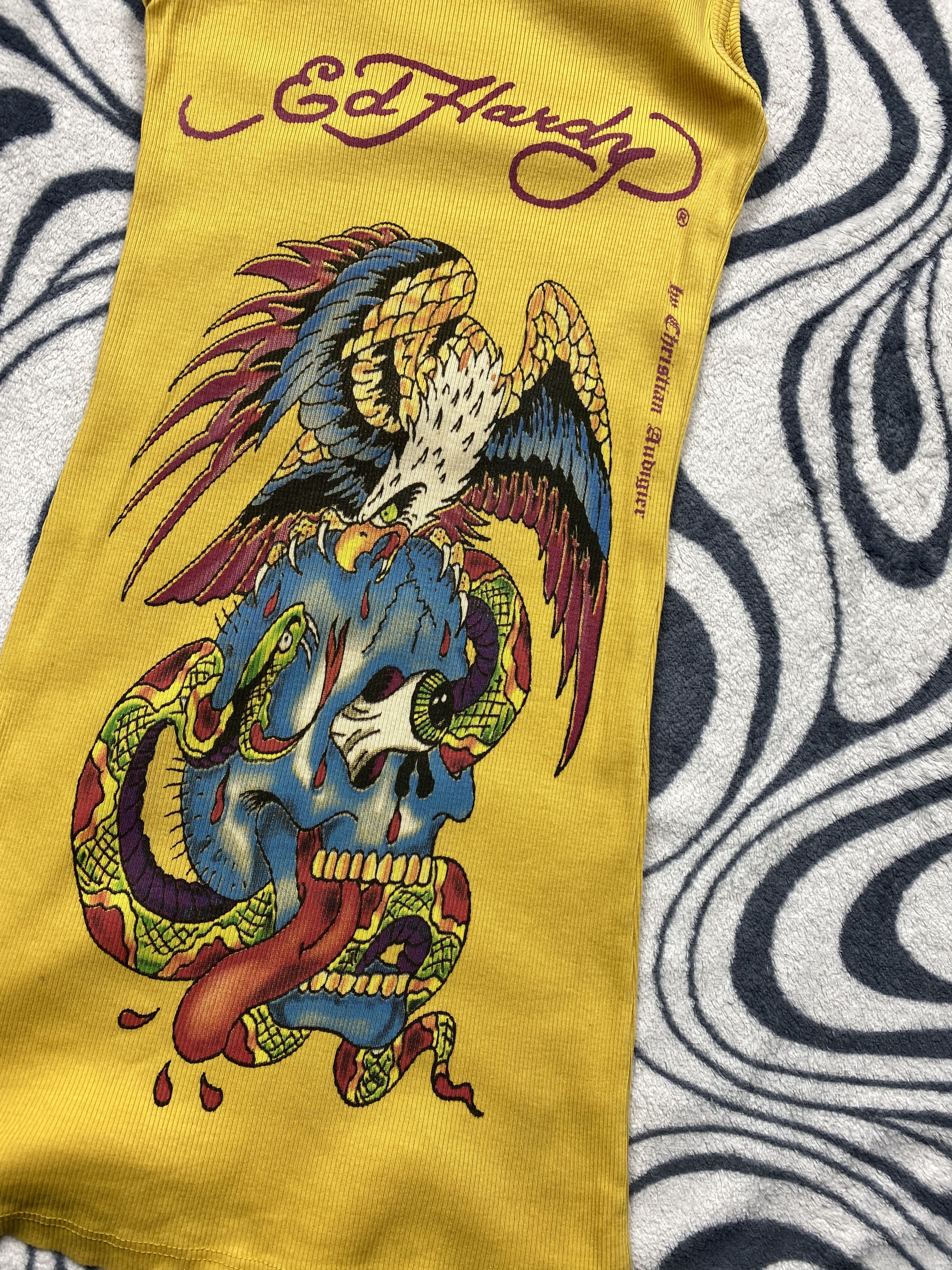 Ed Hardy Ed Hardy by Christian Audigier Womens Sleeveless T-Shirt Size ONE SIZE - 2 Thumbnail