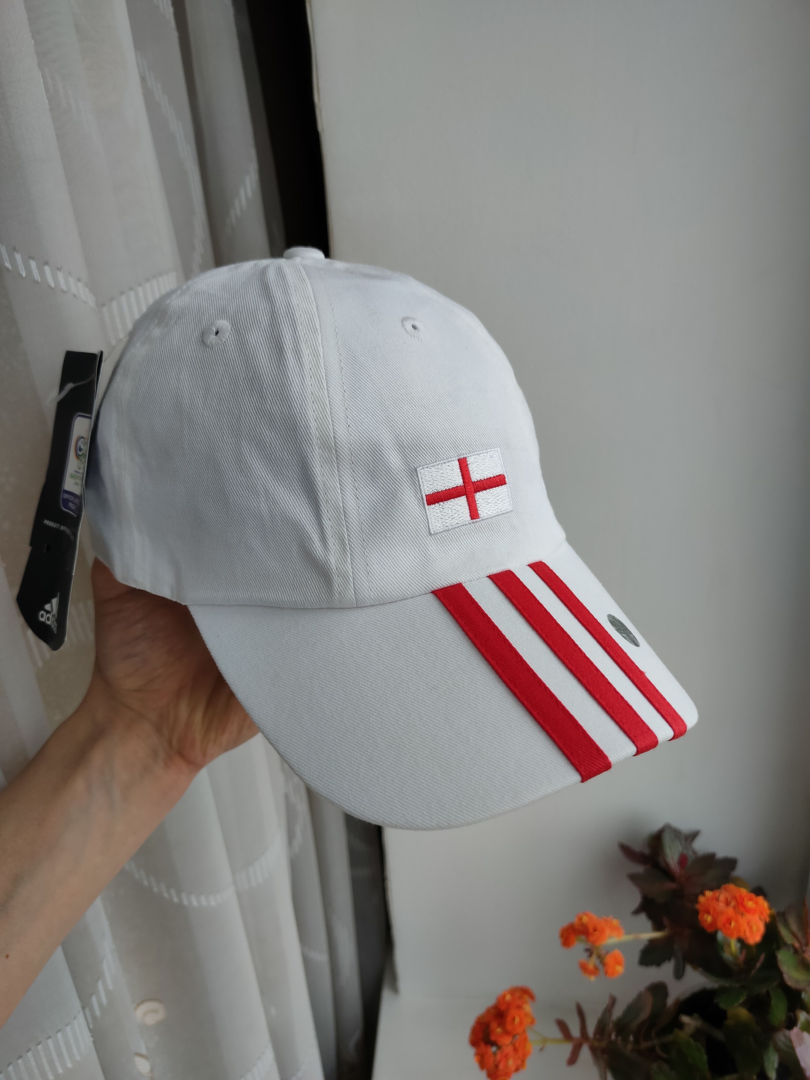 Vintage Adidas England 06 FIFA World Cup Football Soccer Cap