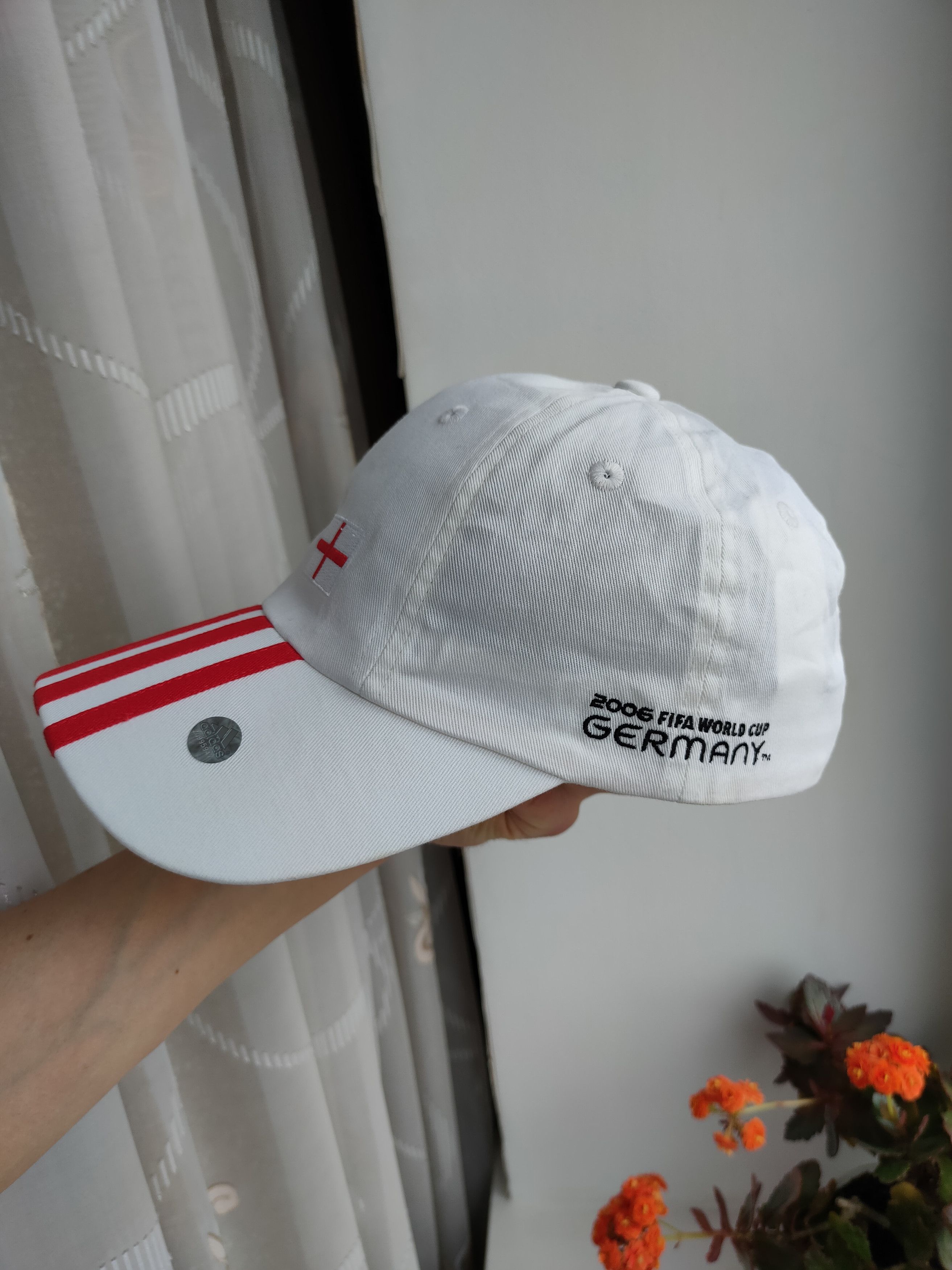 Adidas Vintage Adidas England 06 FIFA World Cup Football Soccer Cap Size ONE SIZE - 3 Thumbnail